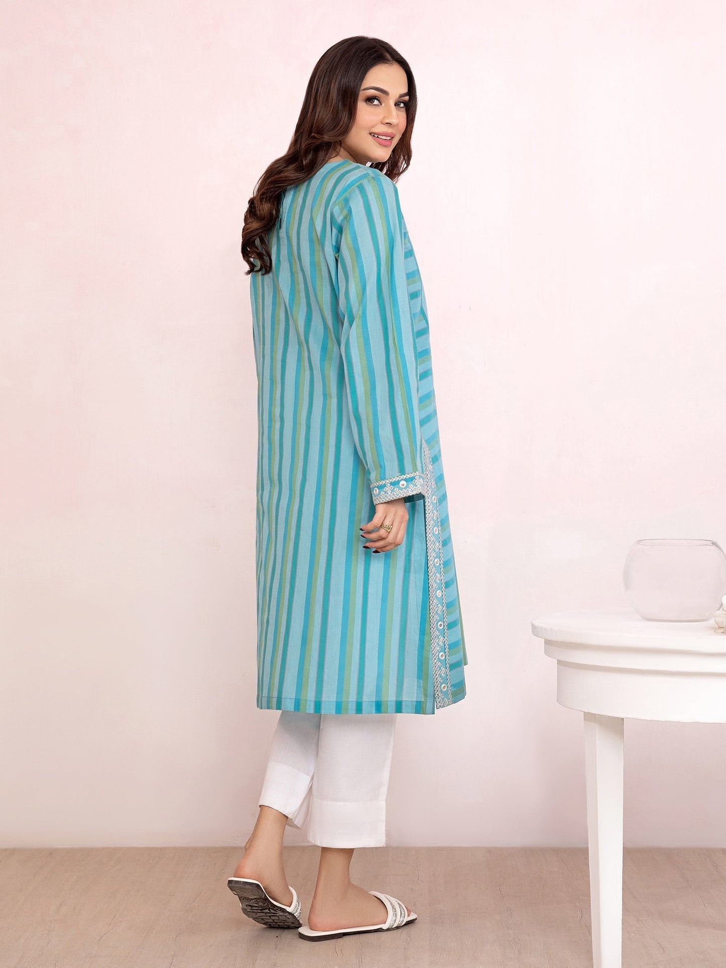 Yarn Dyed Shirt-Embroidered (Pret)