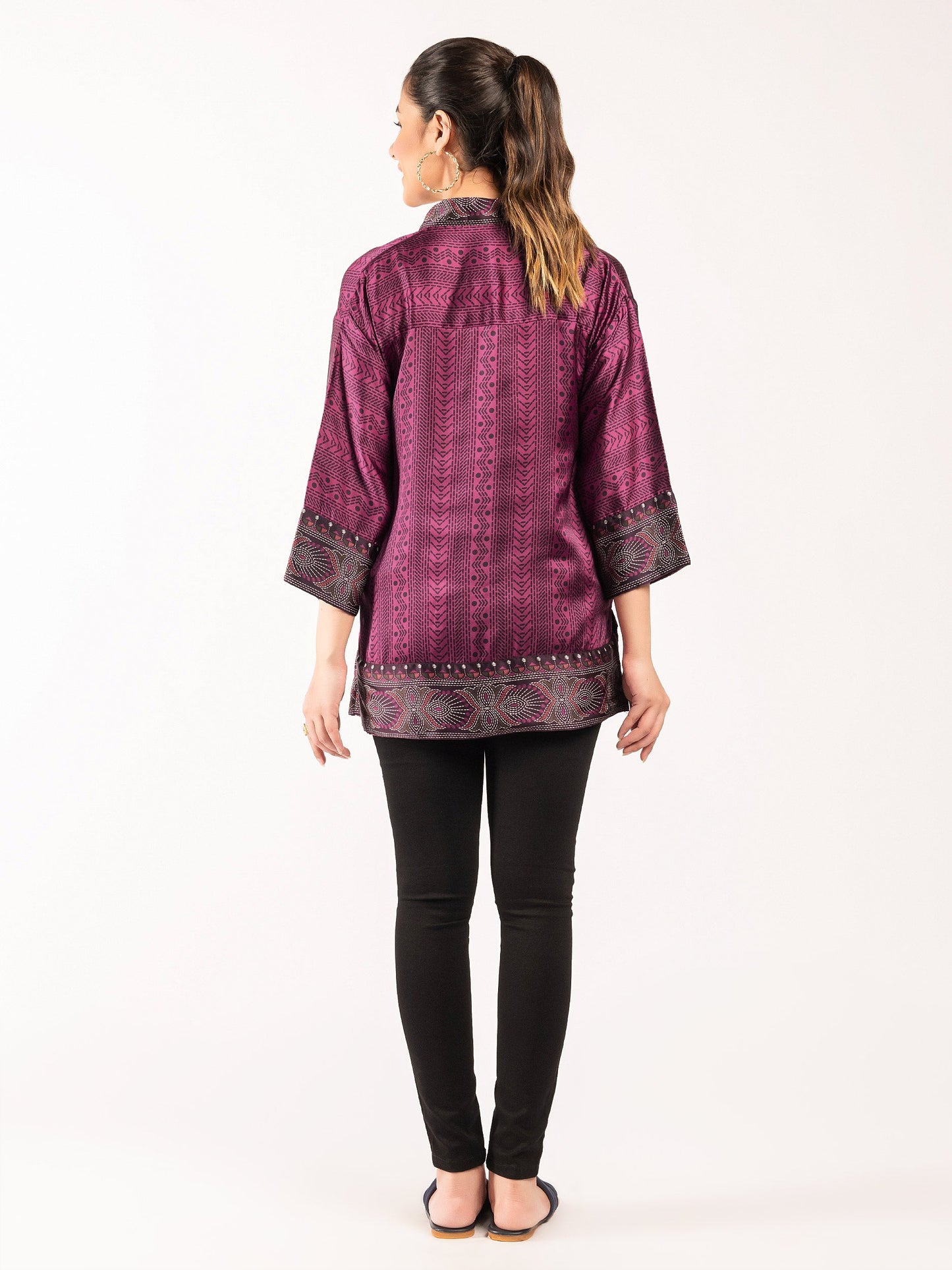Printed Silk Top