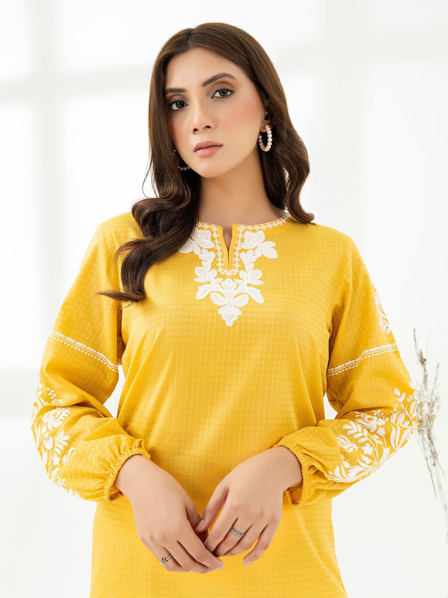 Lawn Top-Embroidered (Pret)