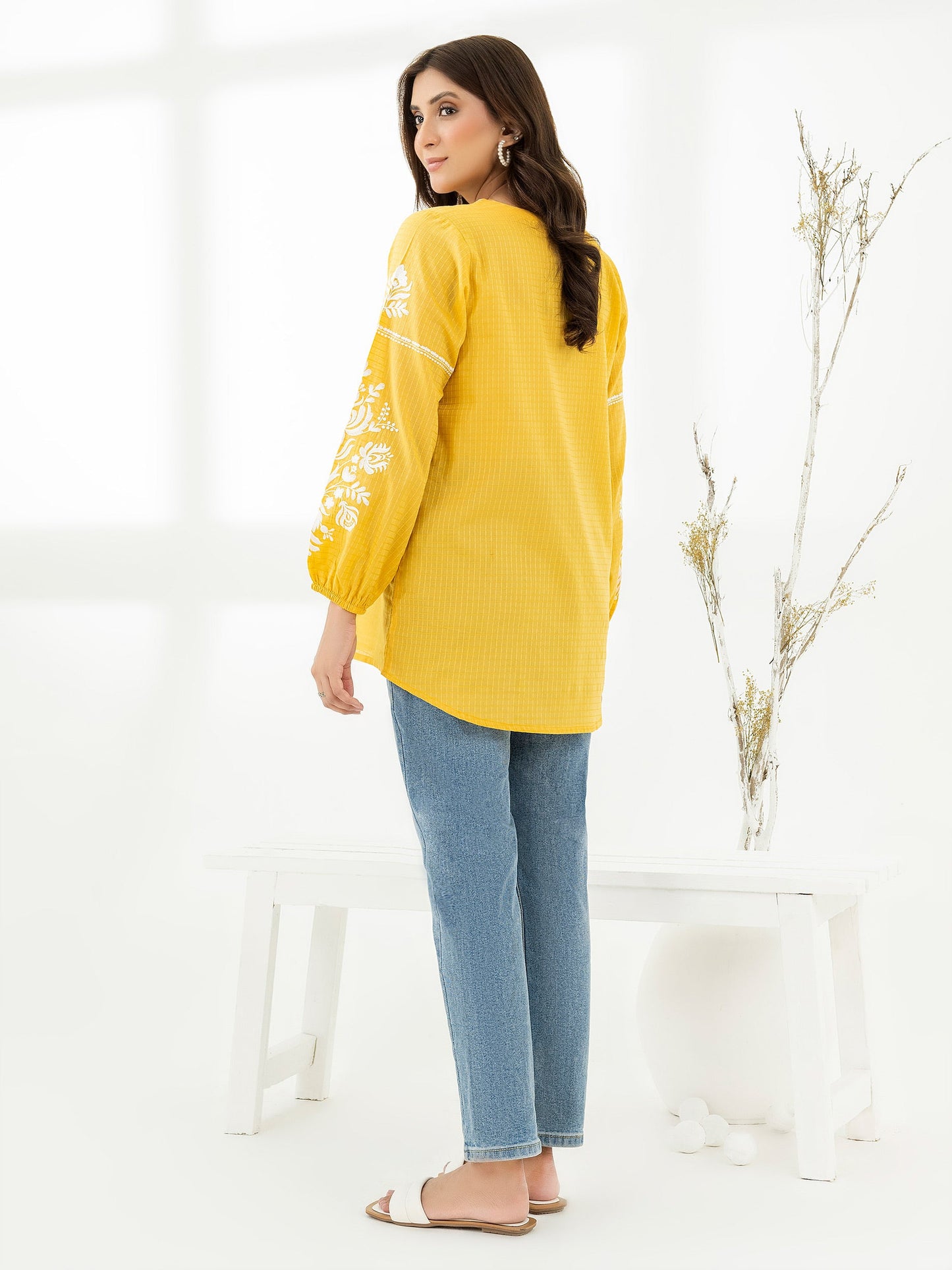 Lawn Top-Embroidered (Pret)