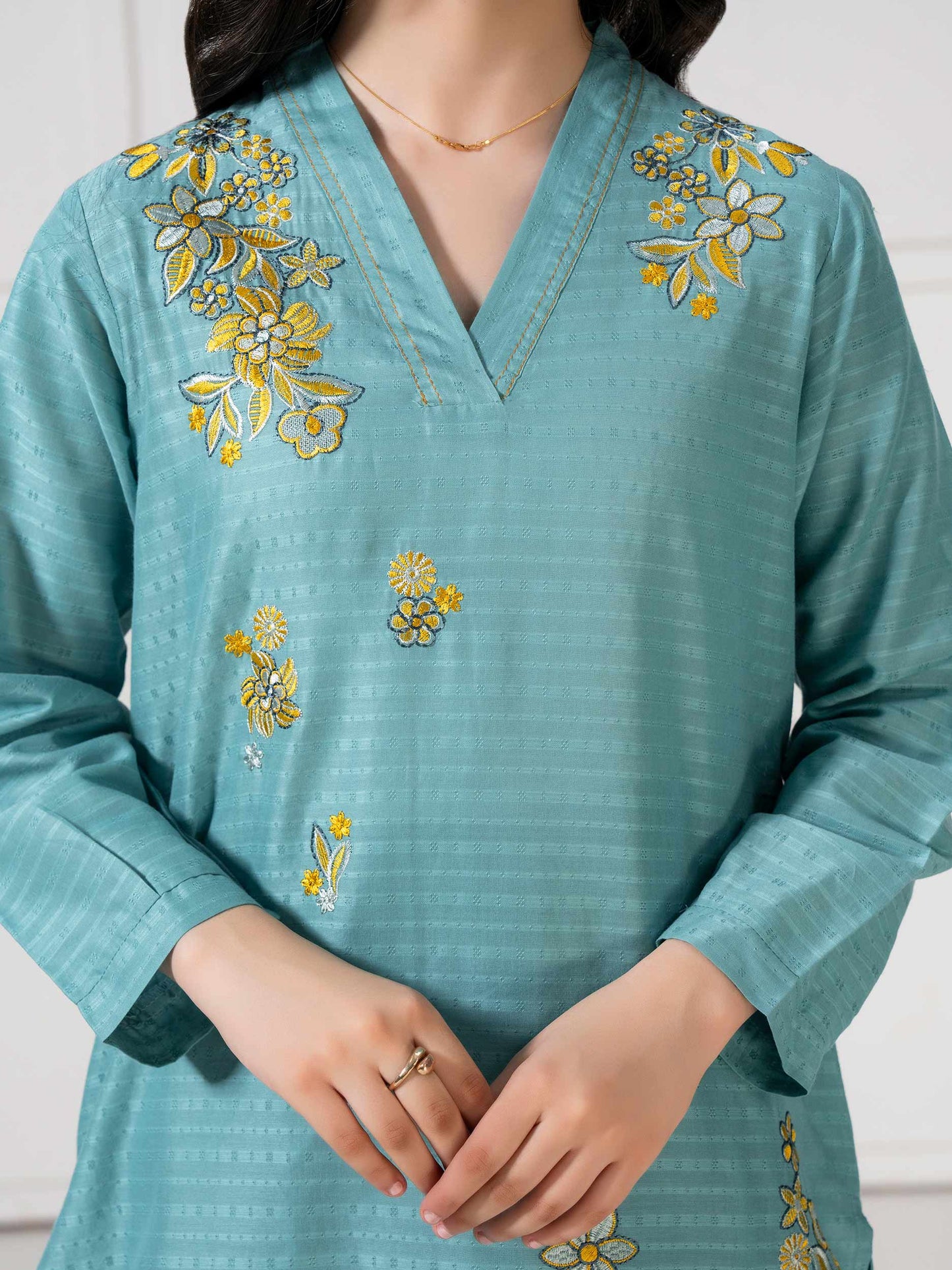 2 Piece Lawn Suit-Embroidered