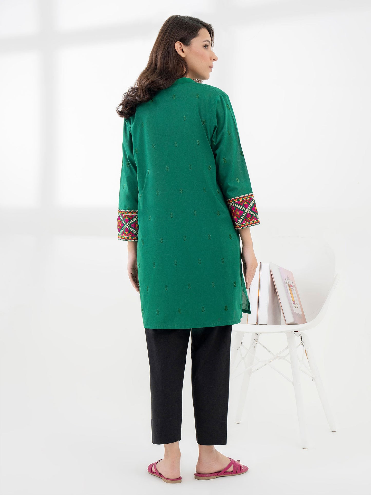 Cambric Shirt-Embroidered (Pret)