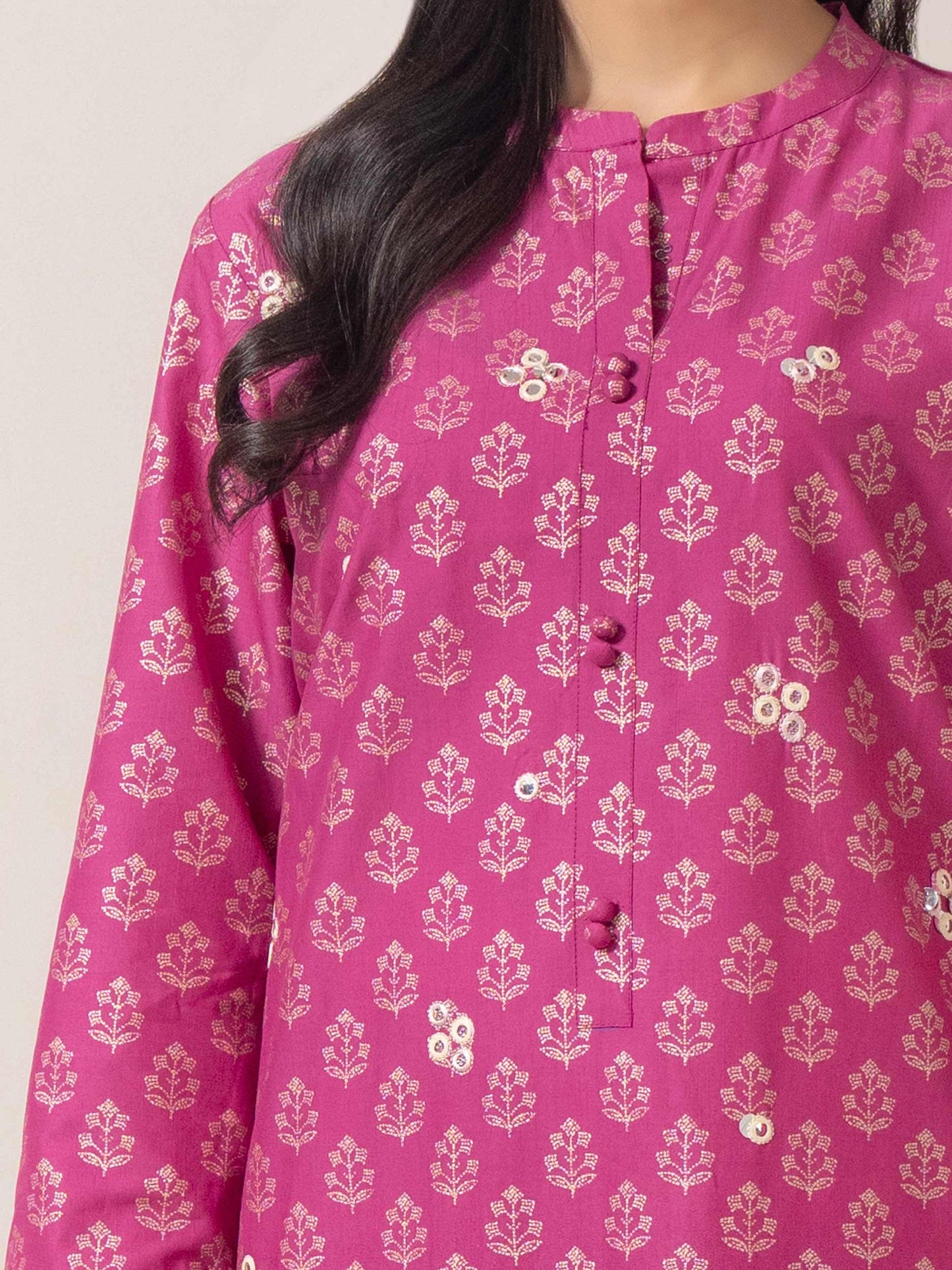 Cambric Shirt-Embroidered (Pret)