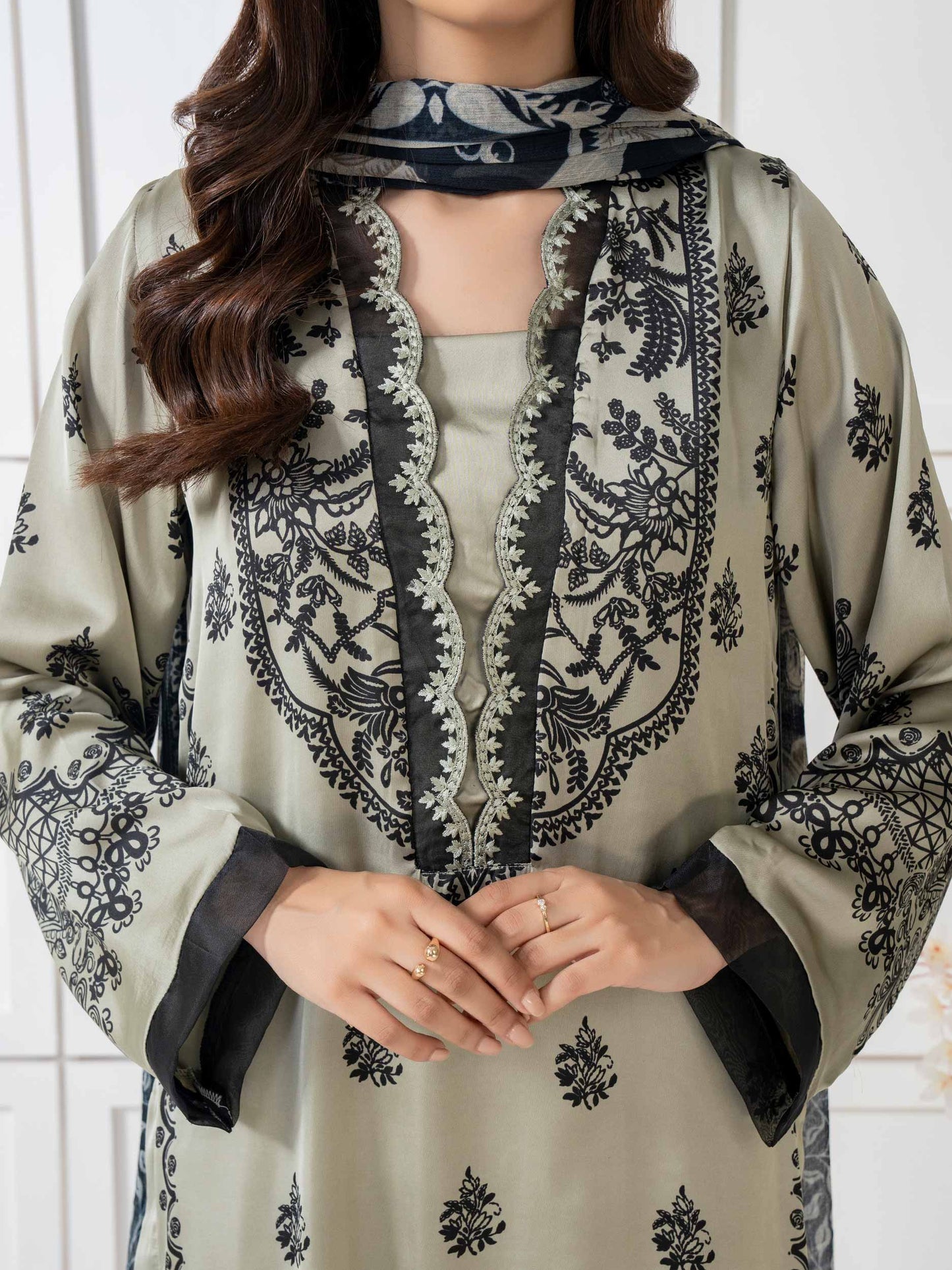 3 Piece Missouri Suit-Embroidered (Pret)