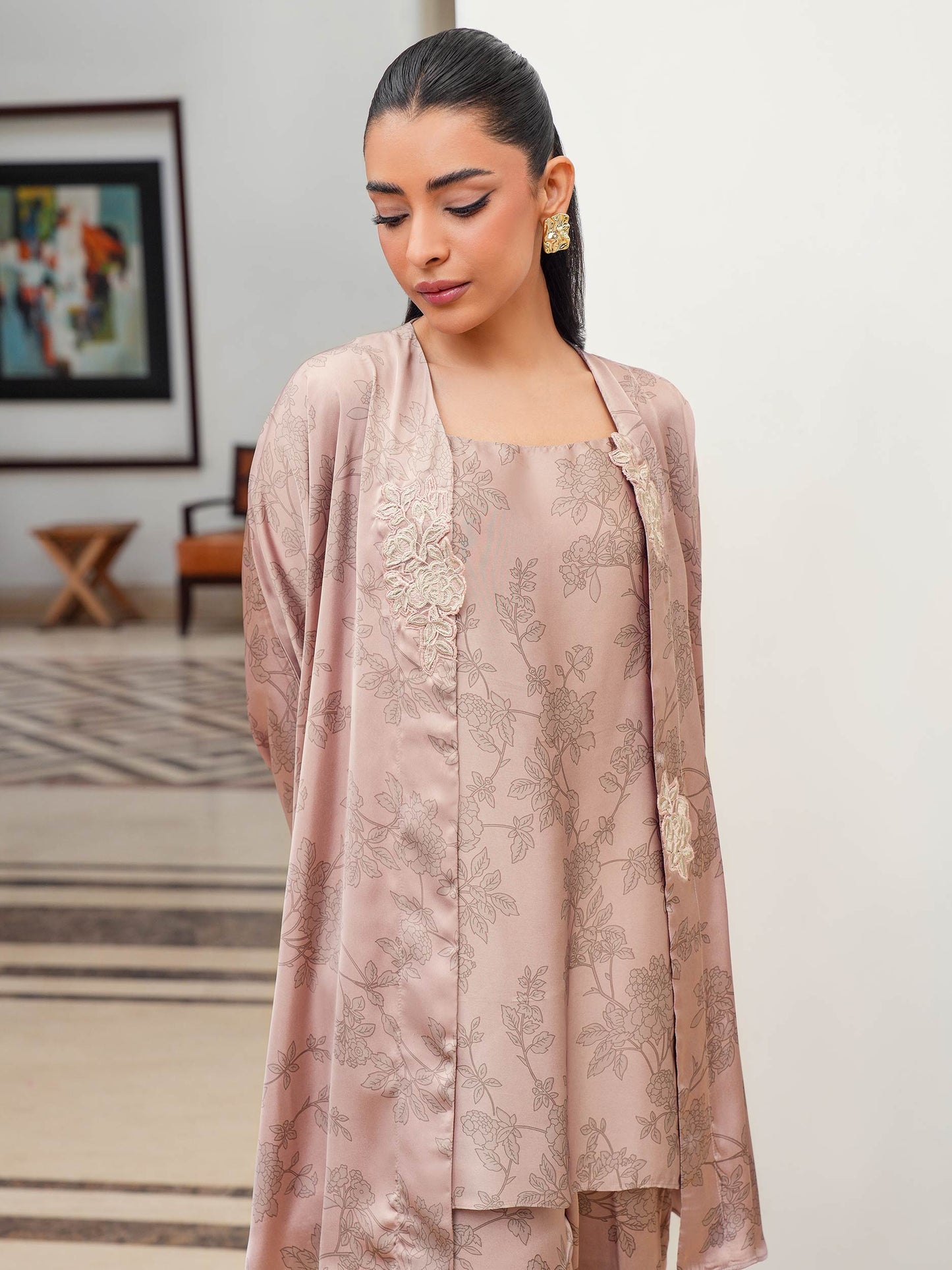 2 Piece Silk Co-ord Set