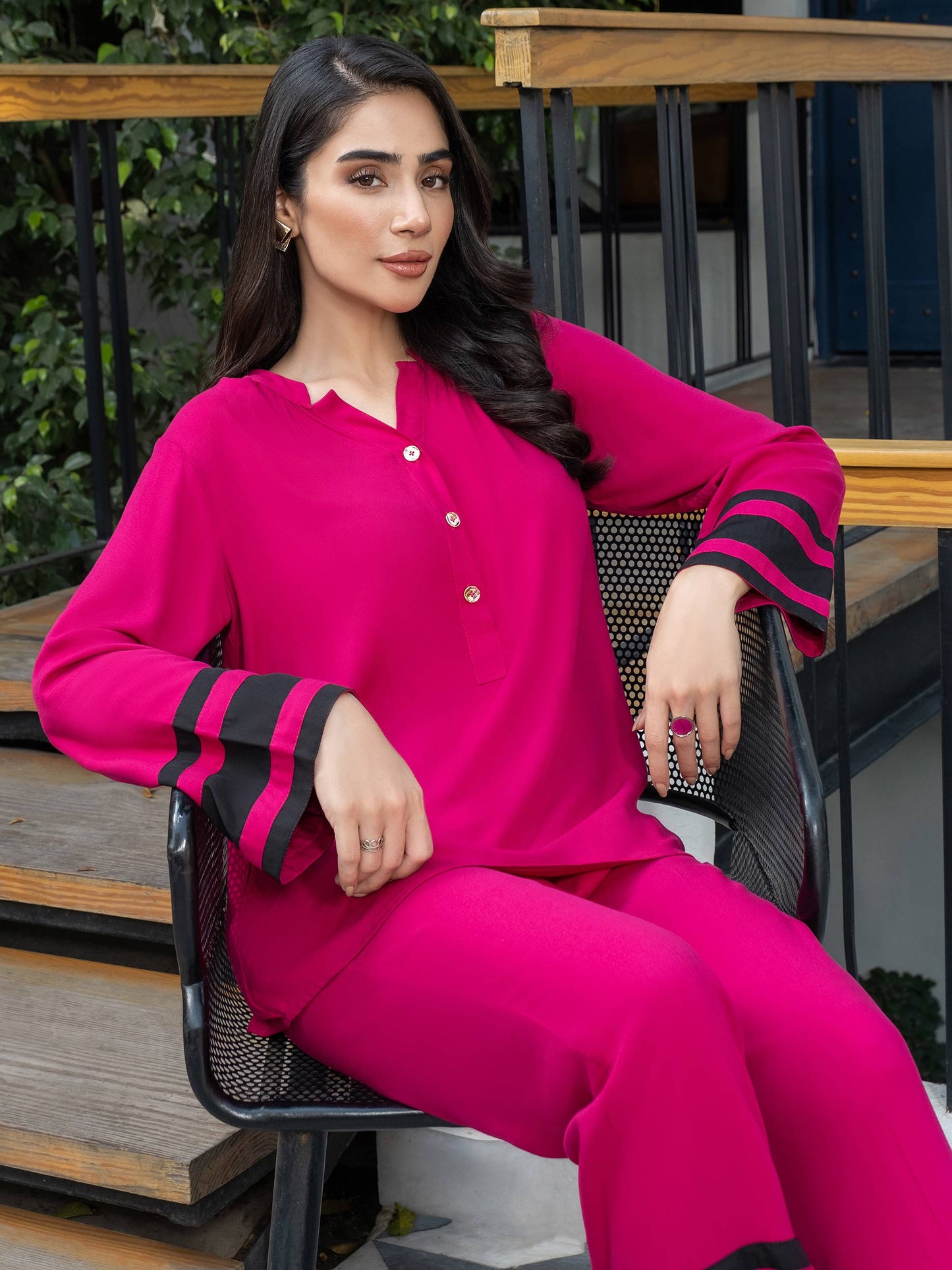 Dyed Color Block Marina Co-Ord Set
