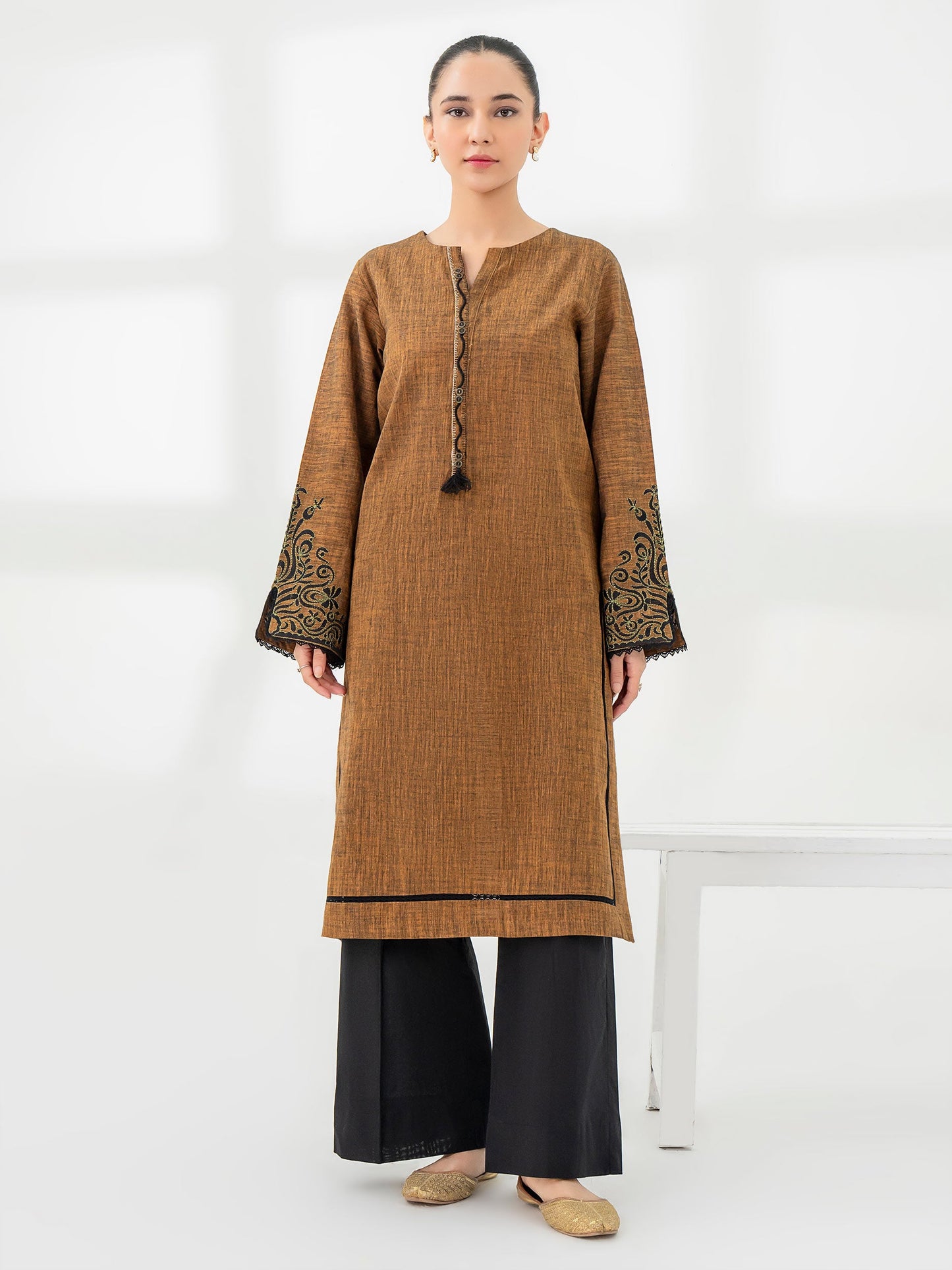 Yarn Dyed Shirt-Embroidered (Pret)