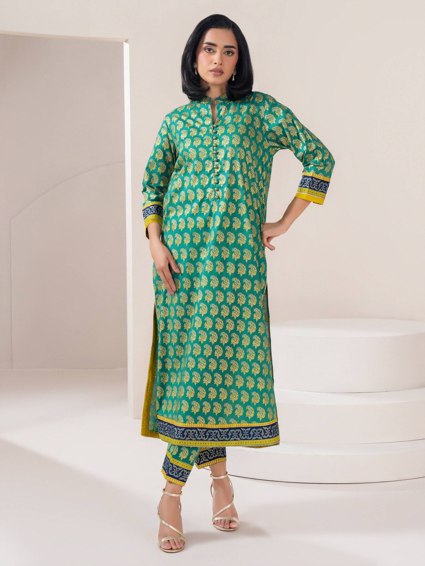 2 Piece Lawn Suit-Paste Print (Pret)