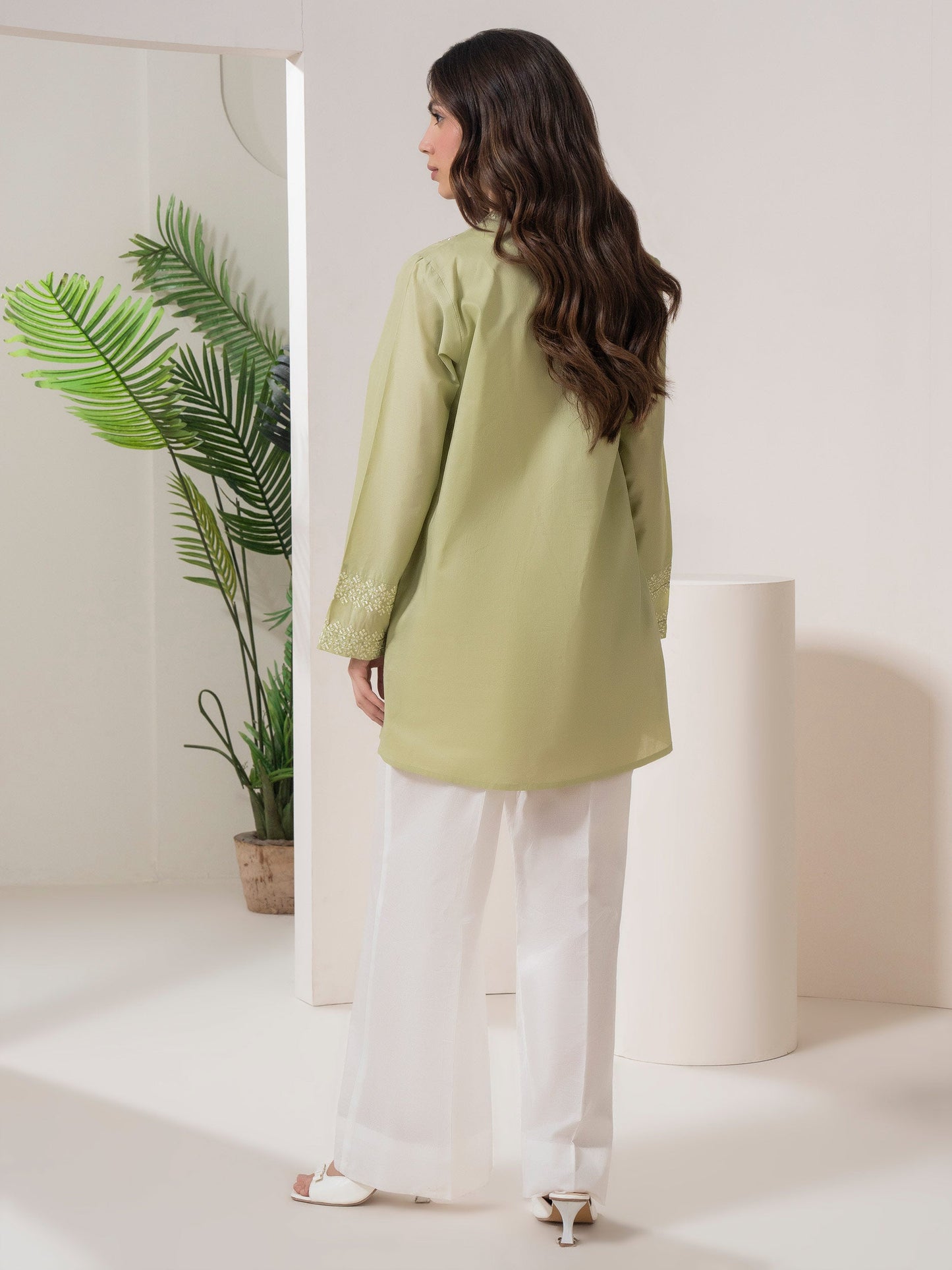 Embroidered Lawn Top (Pret)