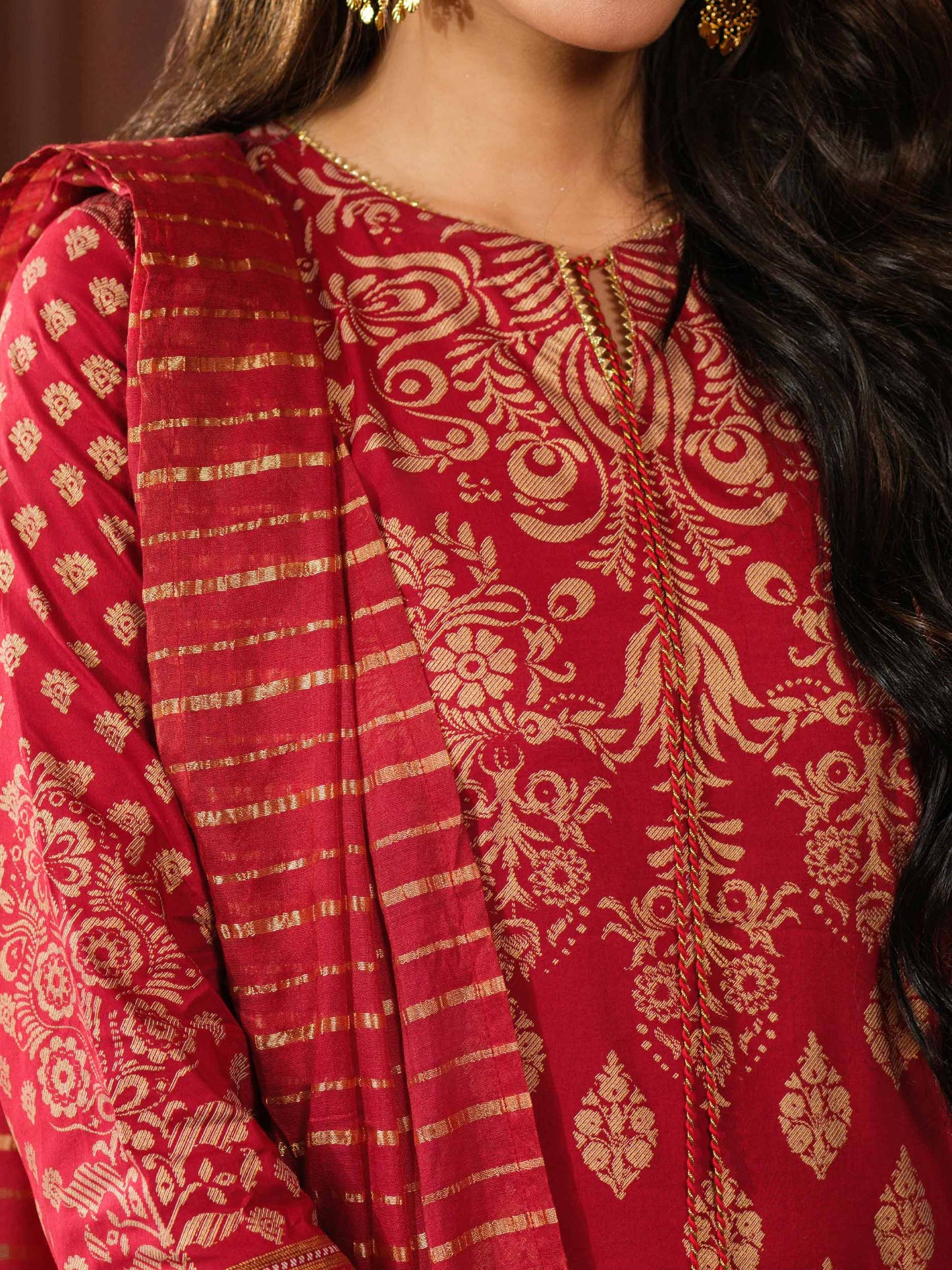 3 Piece Lawn Suit-Paste Print (Pret)