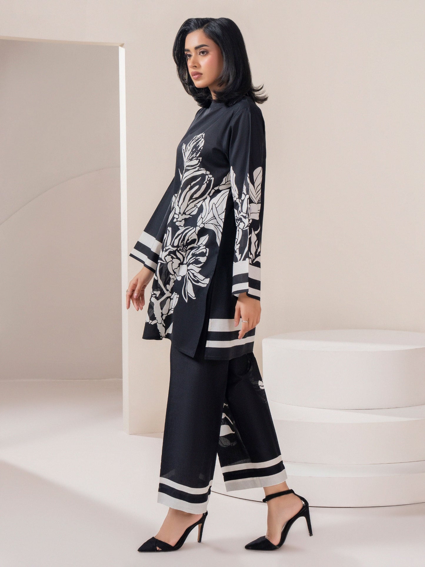 Lawn Co-ord Set-Printed (Pret)