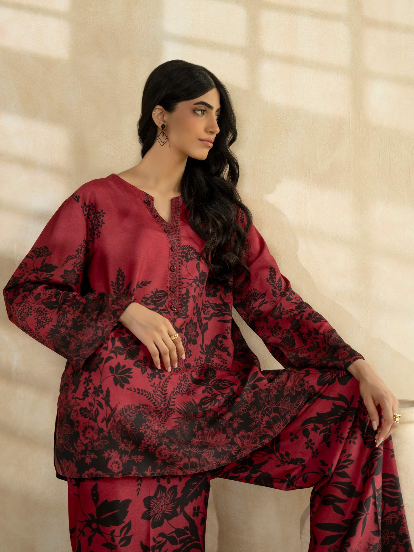 Lawn Co-ord Set-Printed (Pret)