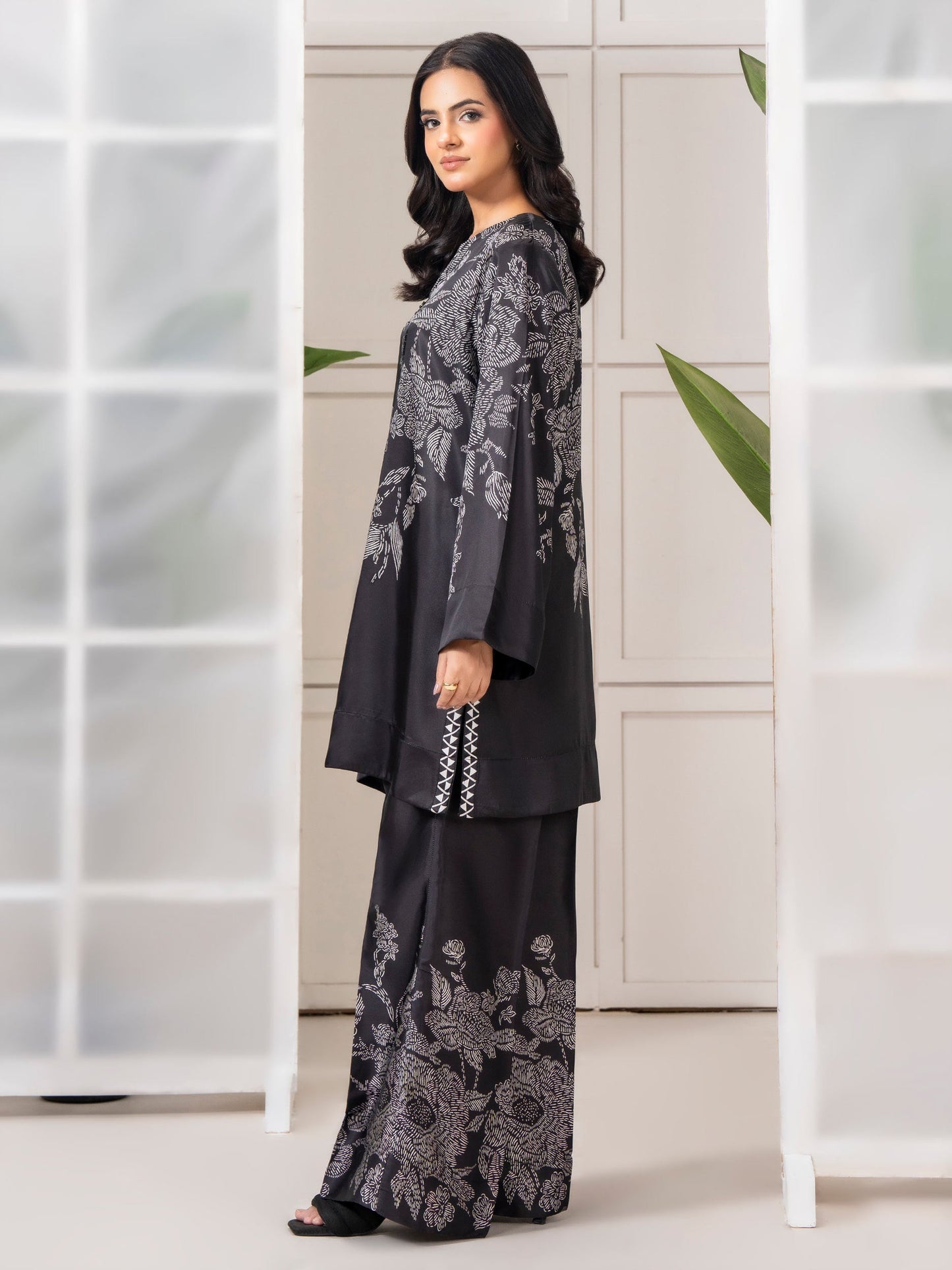 Silk Co-ord Set-Printed (Pret)