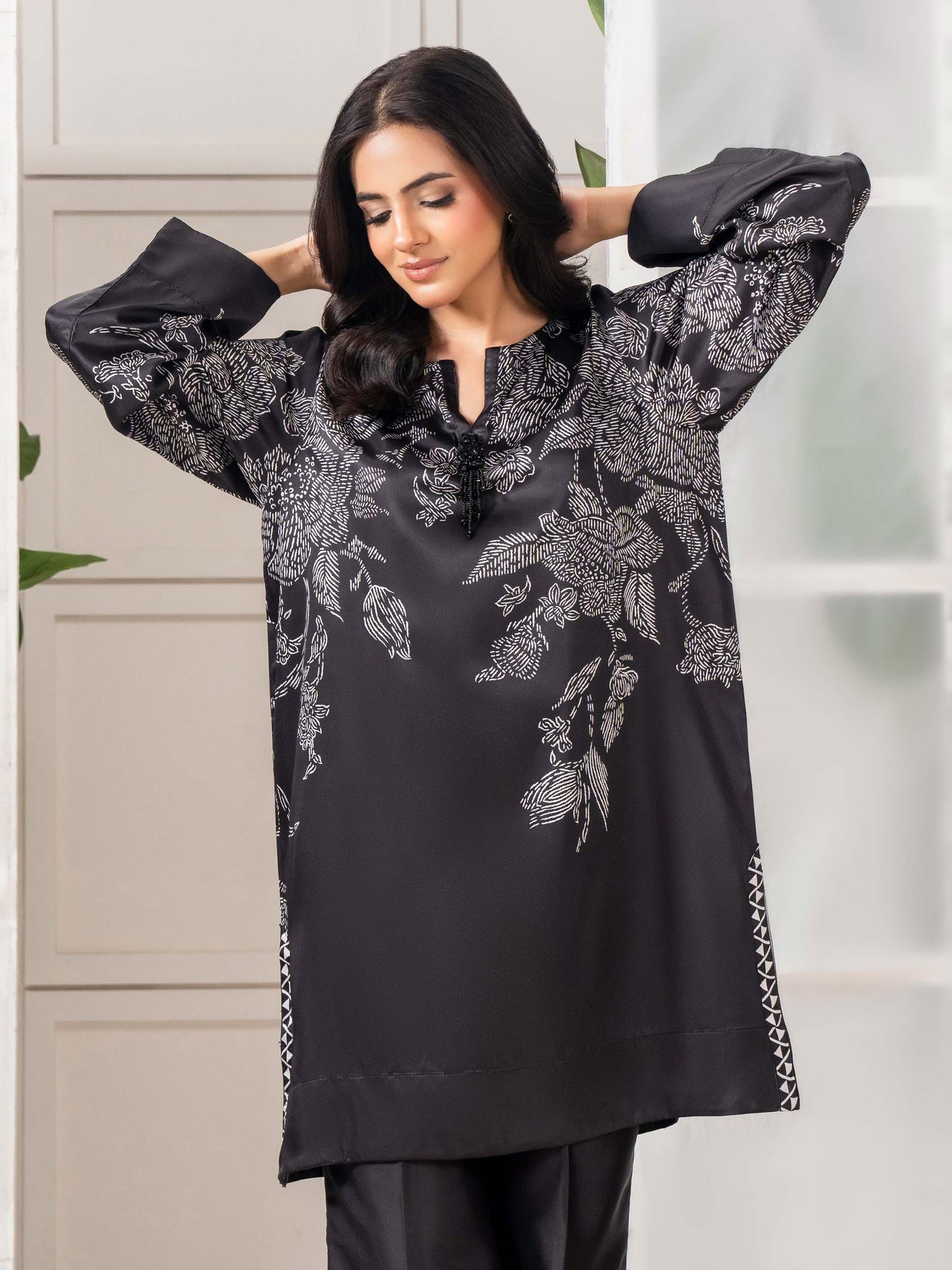 Silk Co-ord Set-Printed (Pret)