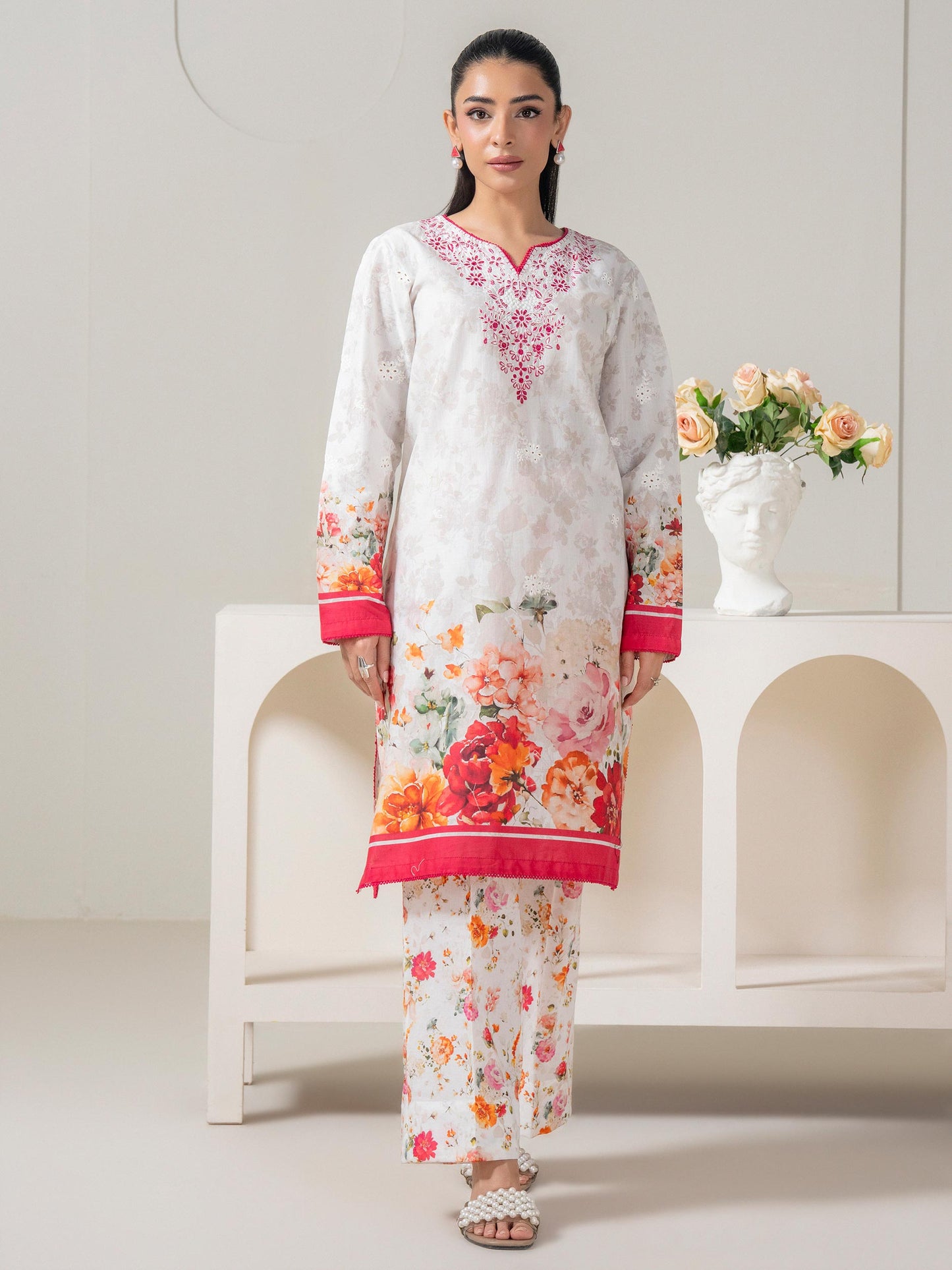 2 Piece Lawn Suit-Embroidered (Pret)