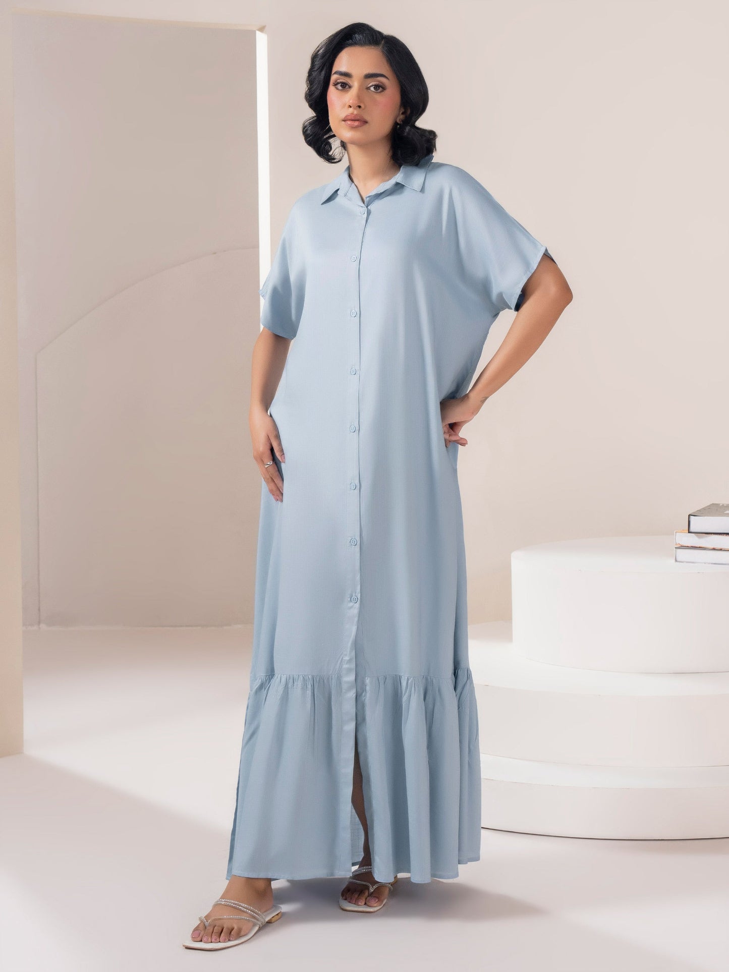 Dyed Viscose Dress