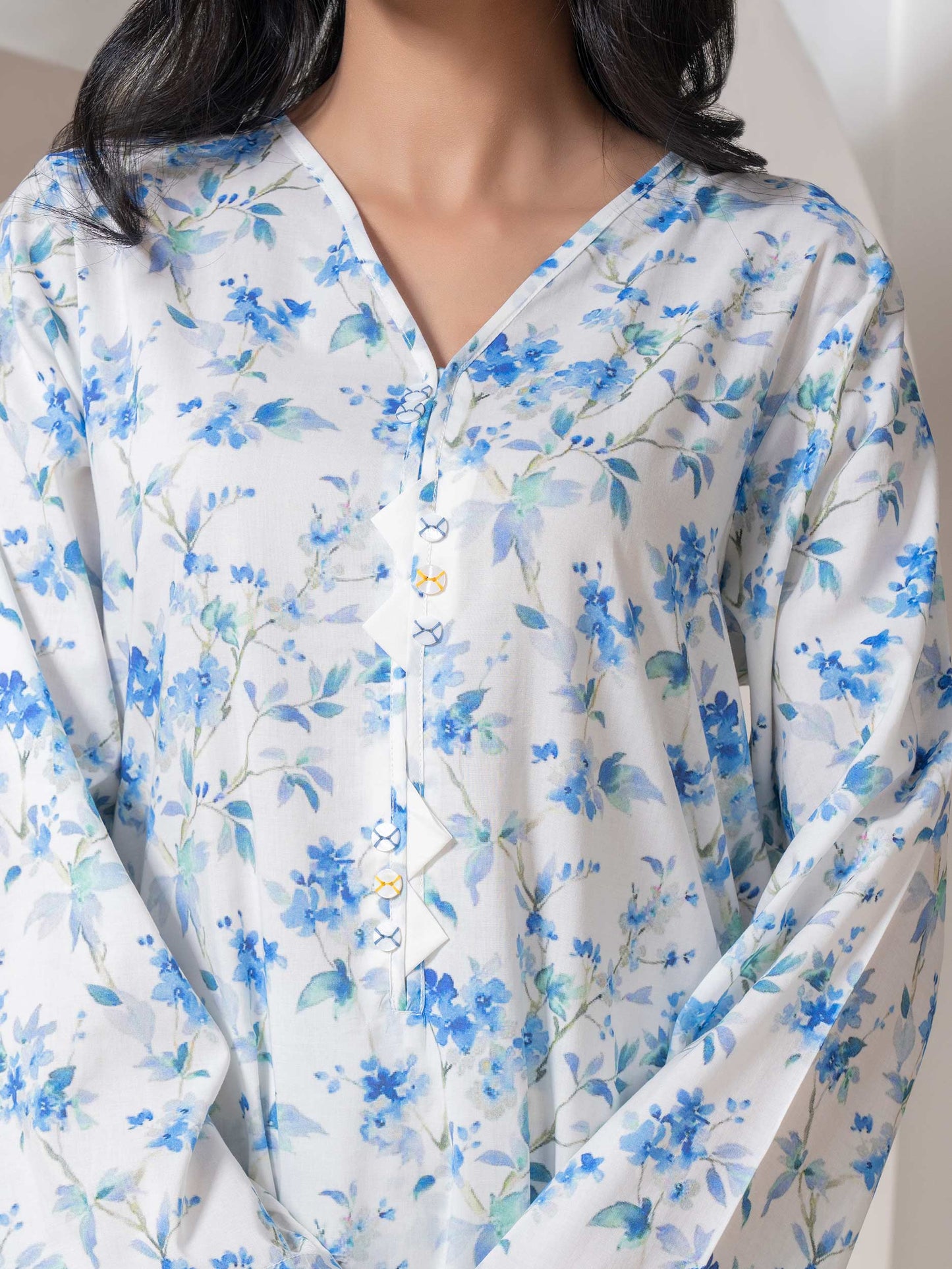 2 Piece Viscose Cotton Suit Printed (Pret)