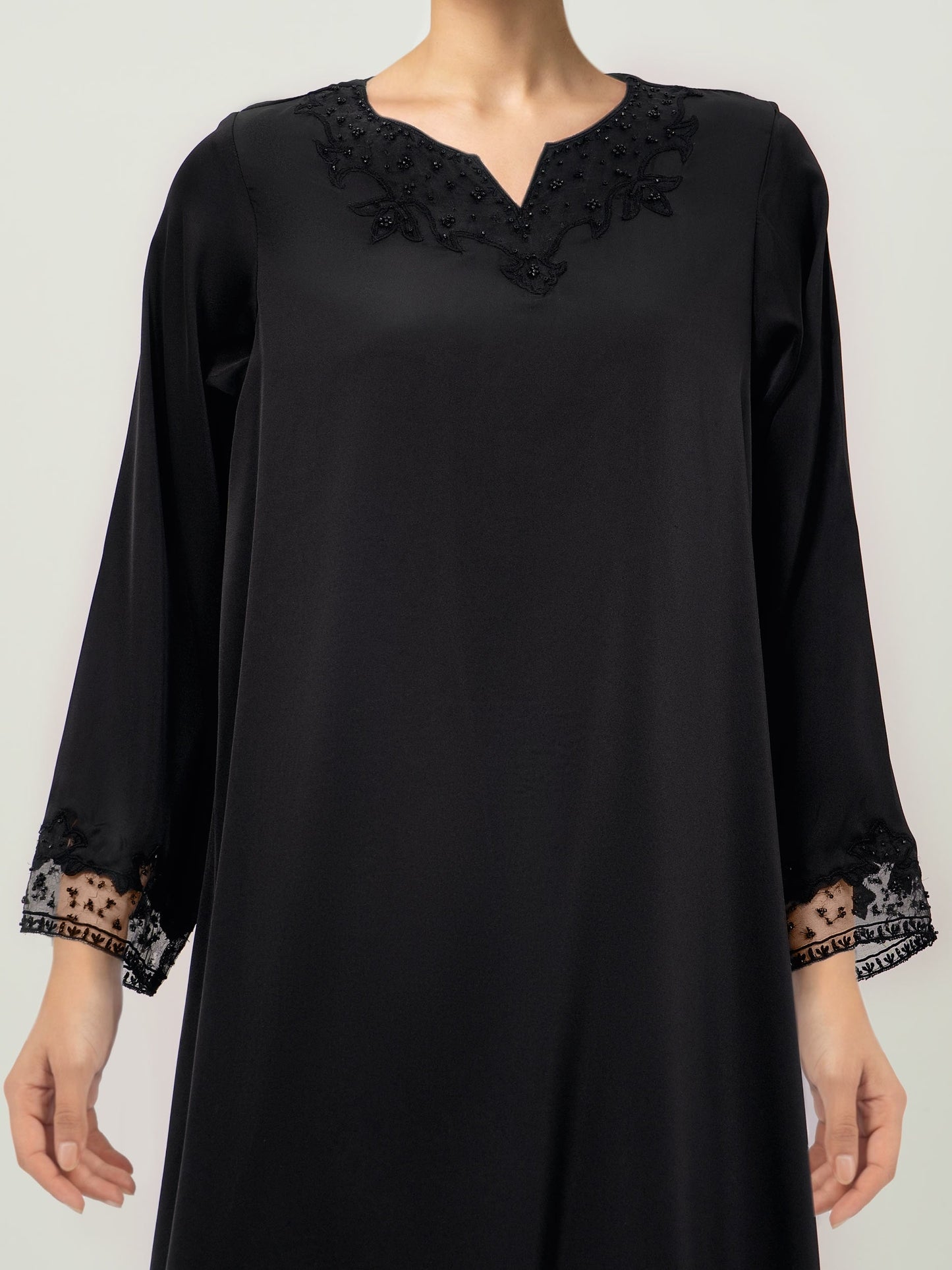 Silk Shirt- Embroidered (Pret)