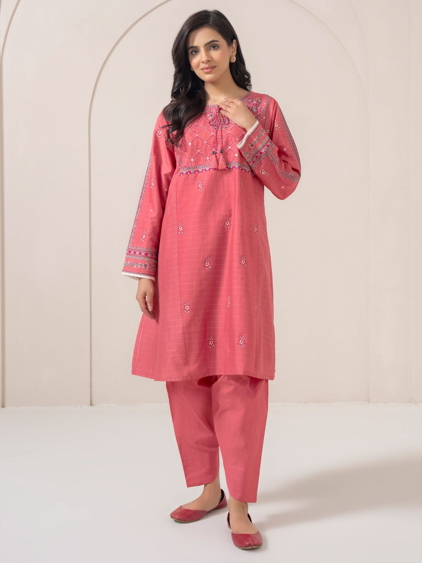 2 Piece Lawn Suit-Embroidered (Pret)