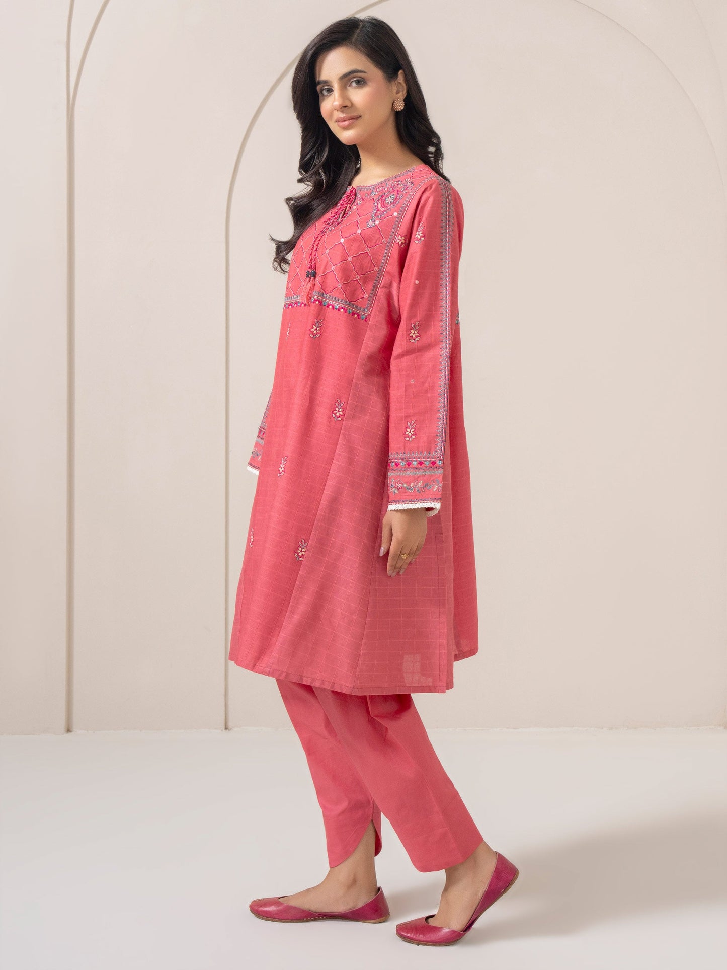 2 Piece Lawn Suit-Embroidered (Pret)