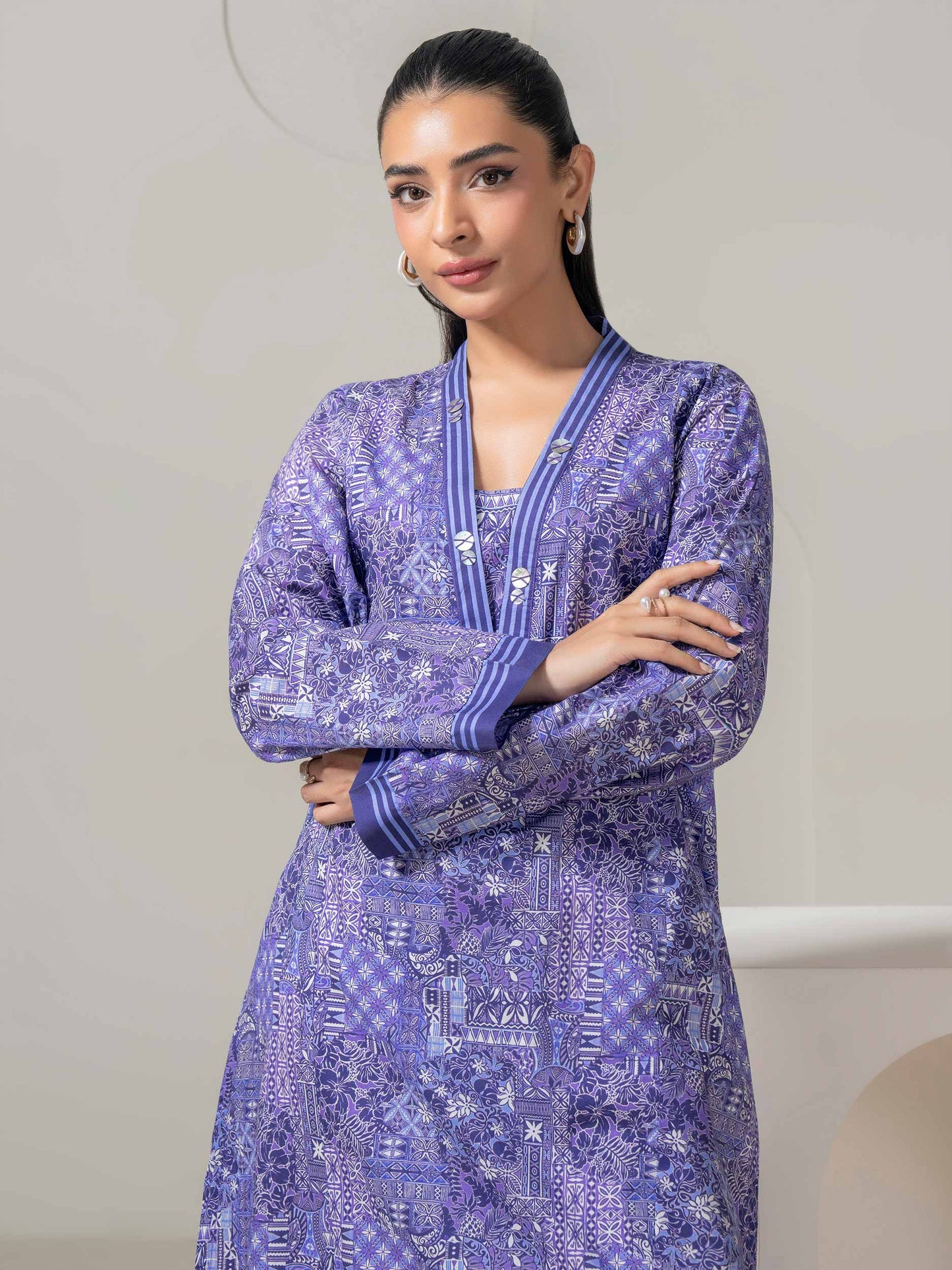 Lawn Shirt-Printed (Pret)