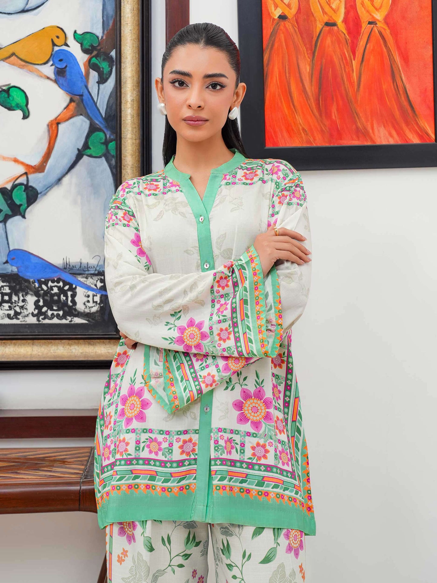 Viscose Co-ord Set-Printed (Pret)