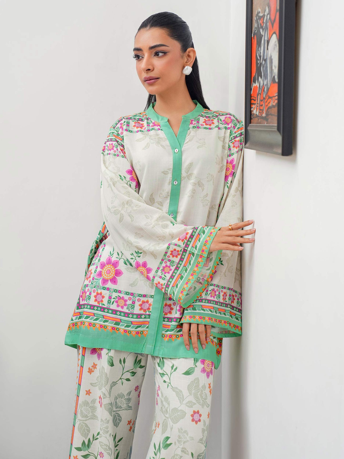 Viscose Co-ord Set-Printed (Pret)