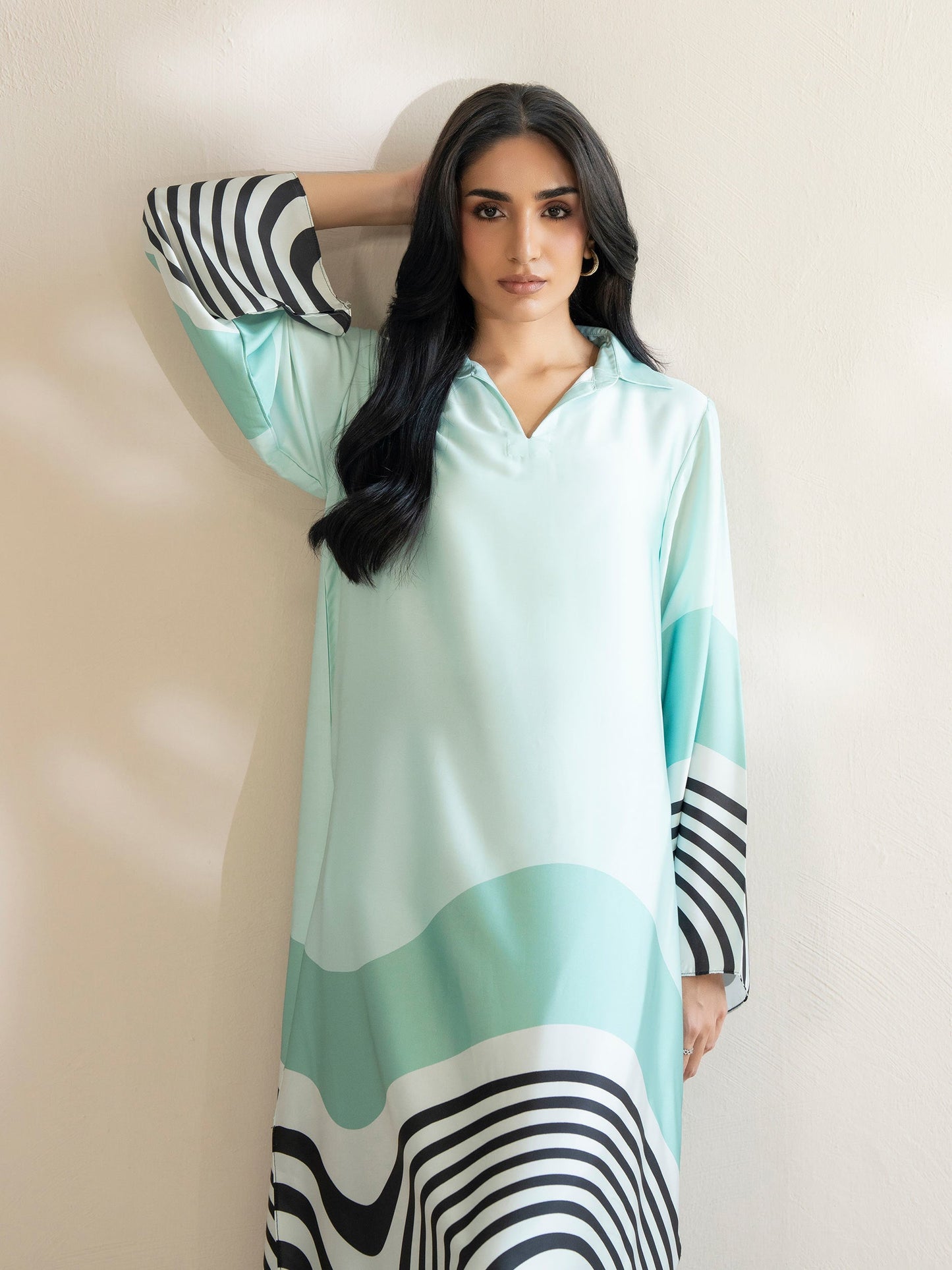 Silk Shirt-Printed (Pret)