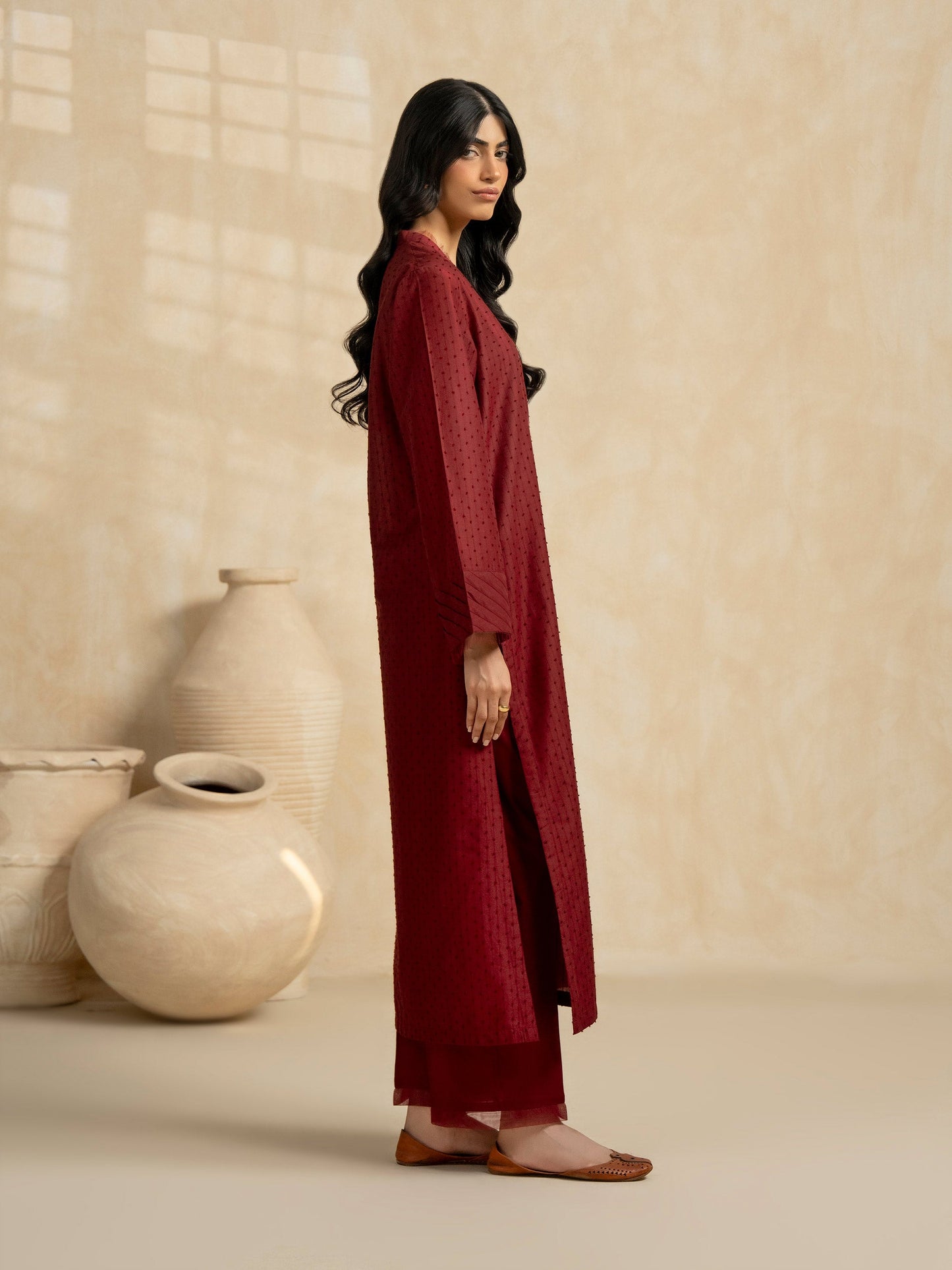 2 Piece Lawn Suit-Dyed (Pret)