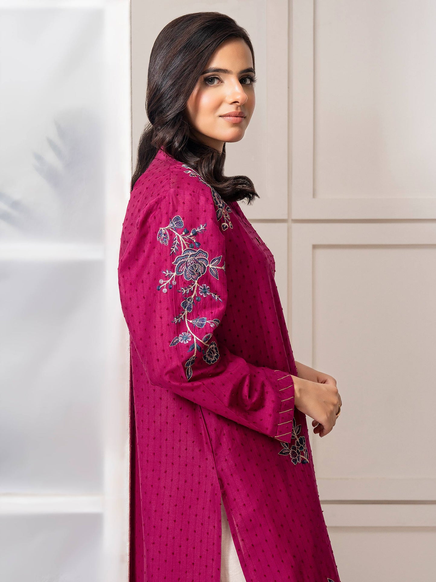 Lawn Shirt-Embroidered (Pret)