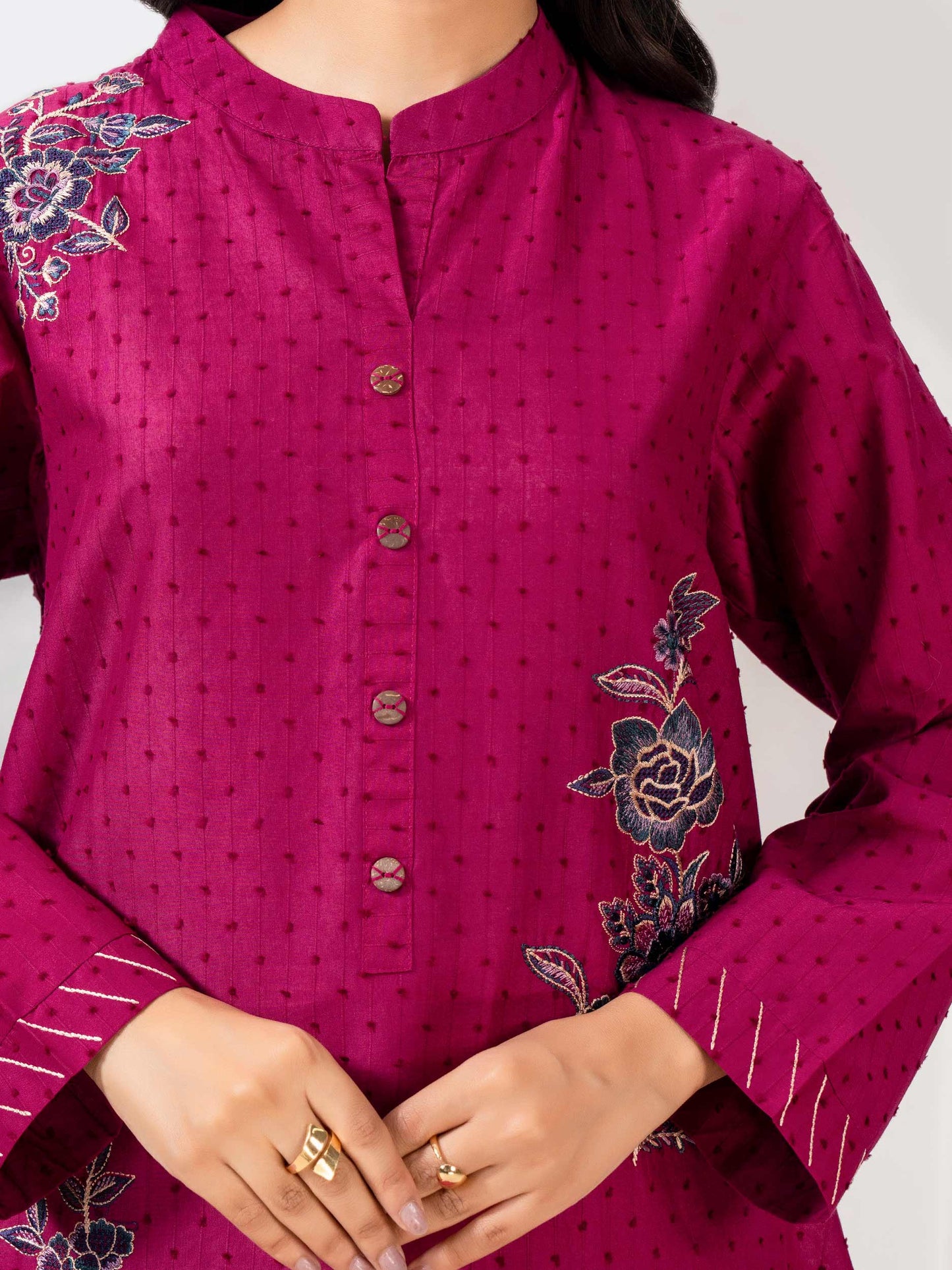 Lawn Shirt-Embroidered (Pret)