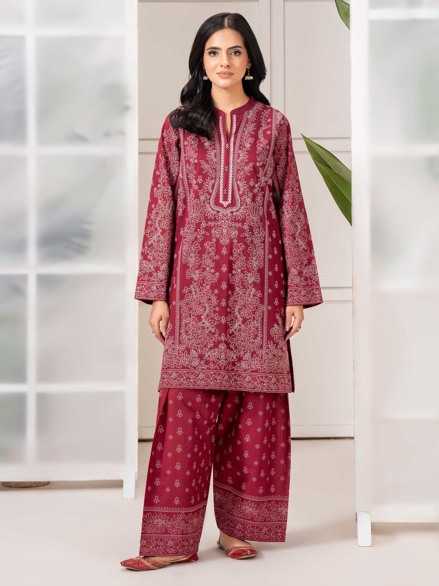 2 Piece Lawn Suit-Paste Print (Pret)
