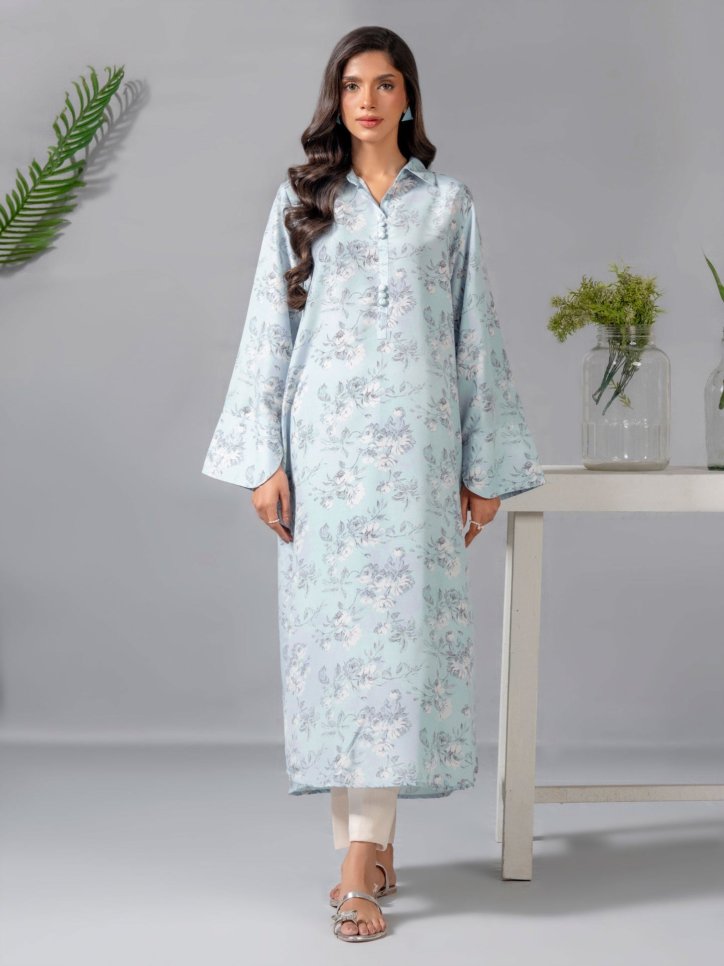 Lawn Shirt-Printed (Pret)
