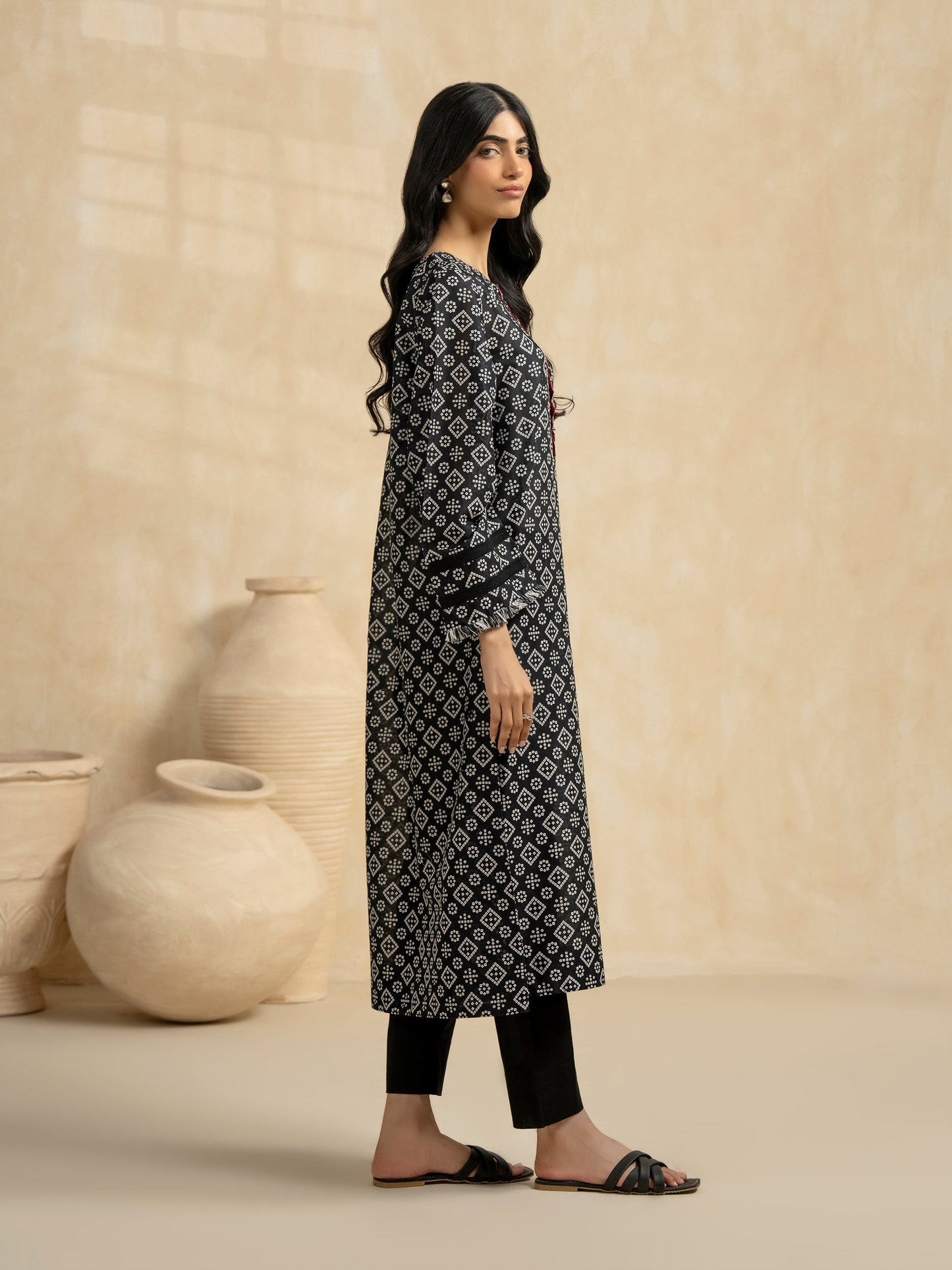 Lawn Shirt-Printed (Pret)