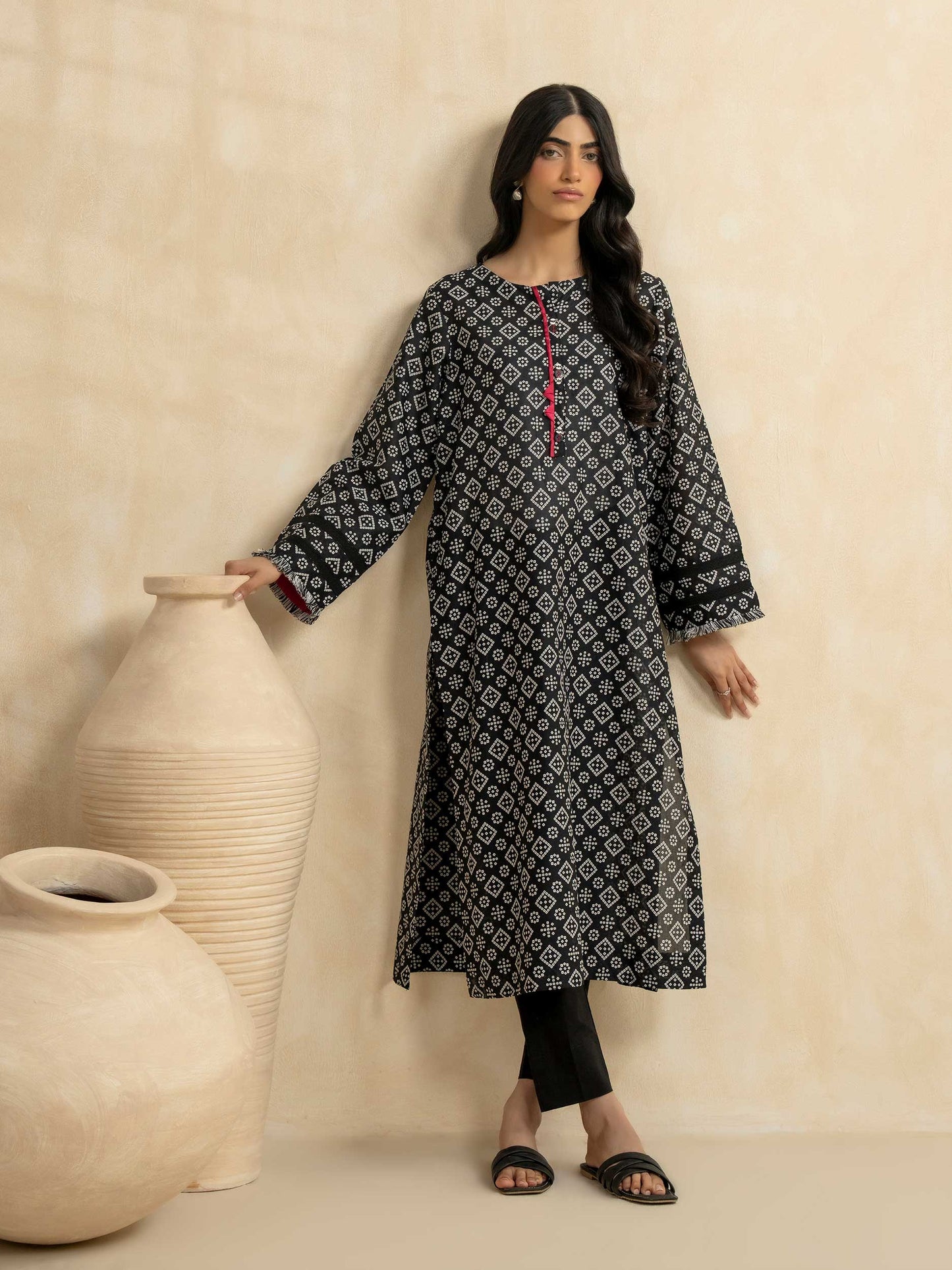 Lawn Shirt-Printed (Pret)
