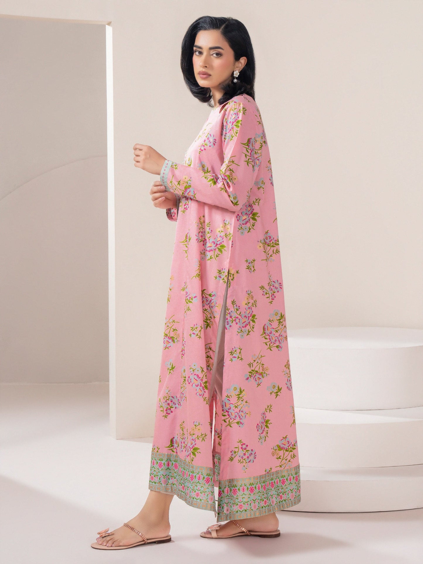 Lawn Pishwas-Paste-Print (Pret)