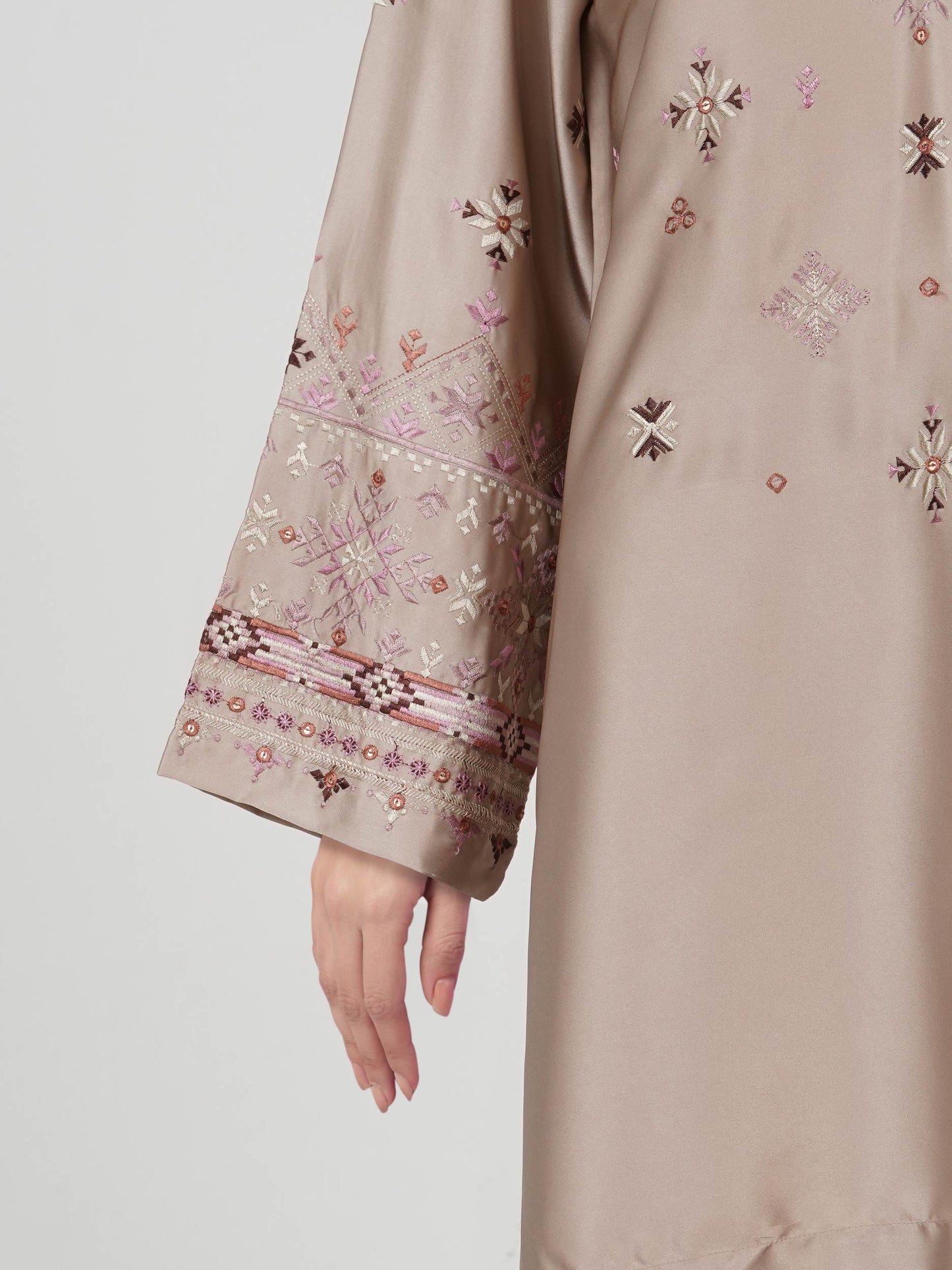 Silk Co-ord Set- Embroidered
