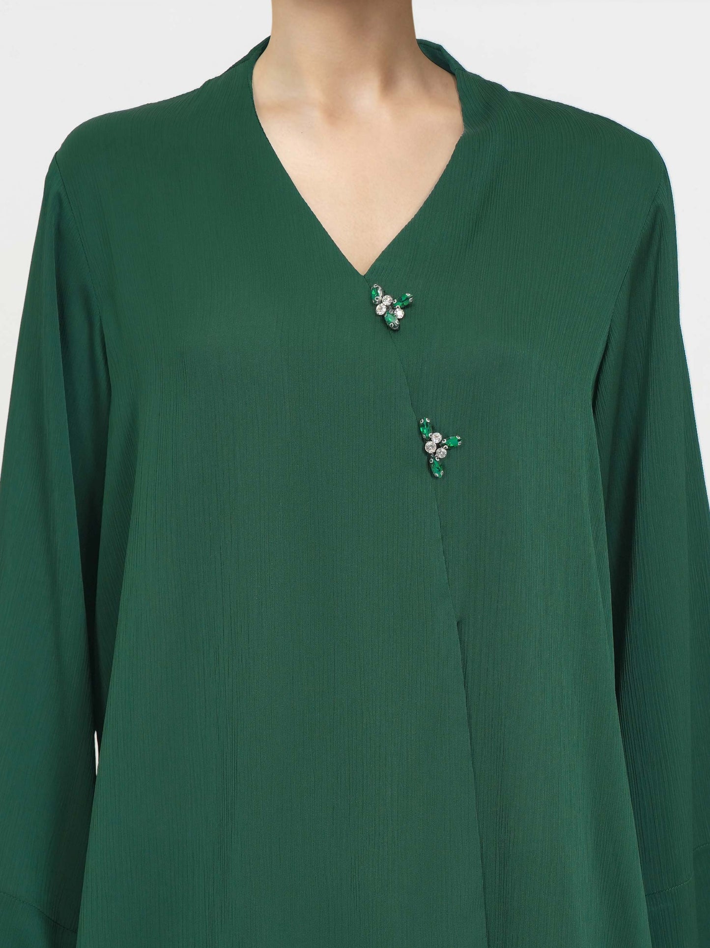 Silk Co ord set- Embroidered