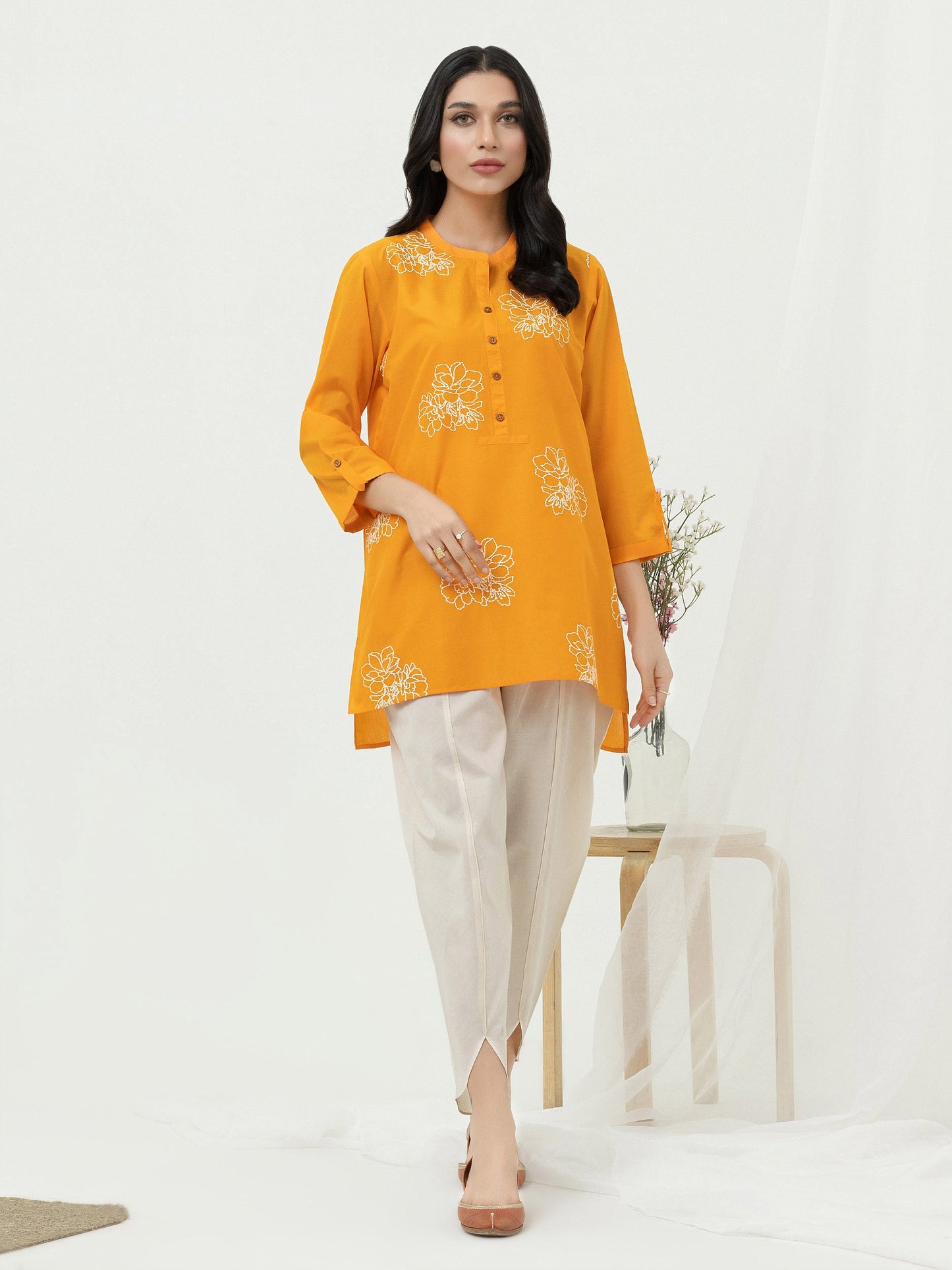Lawn Kurti- Embroidered (Pret)