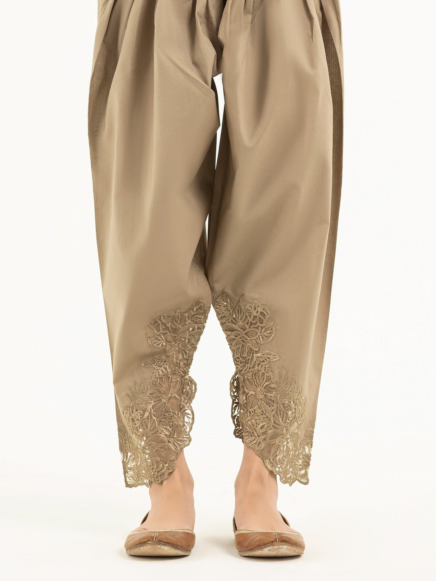 Embroidered Cambric Shalwar(Pret)