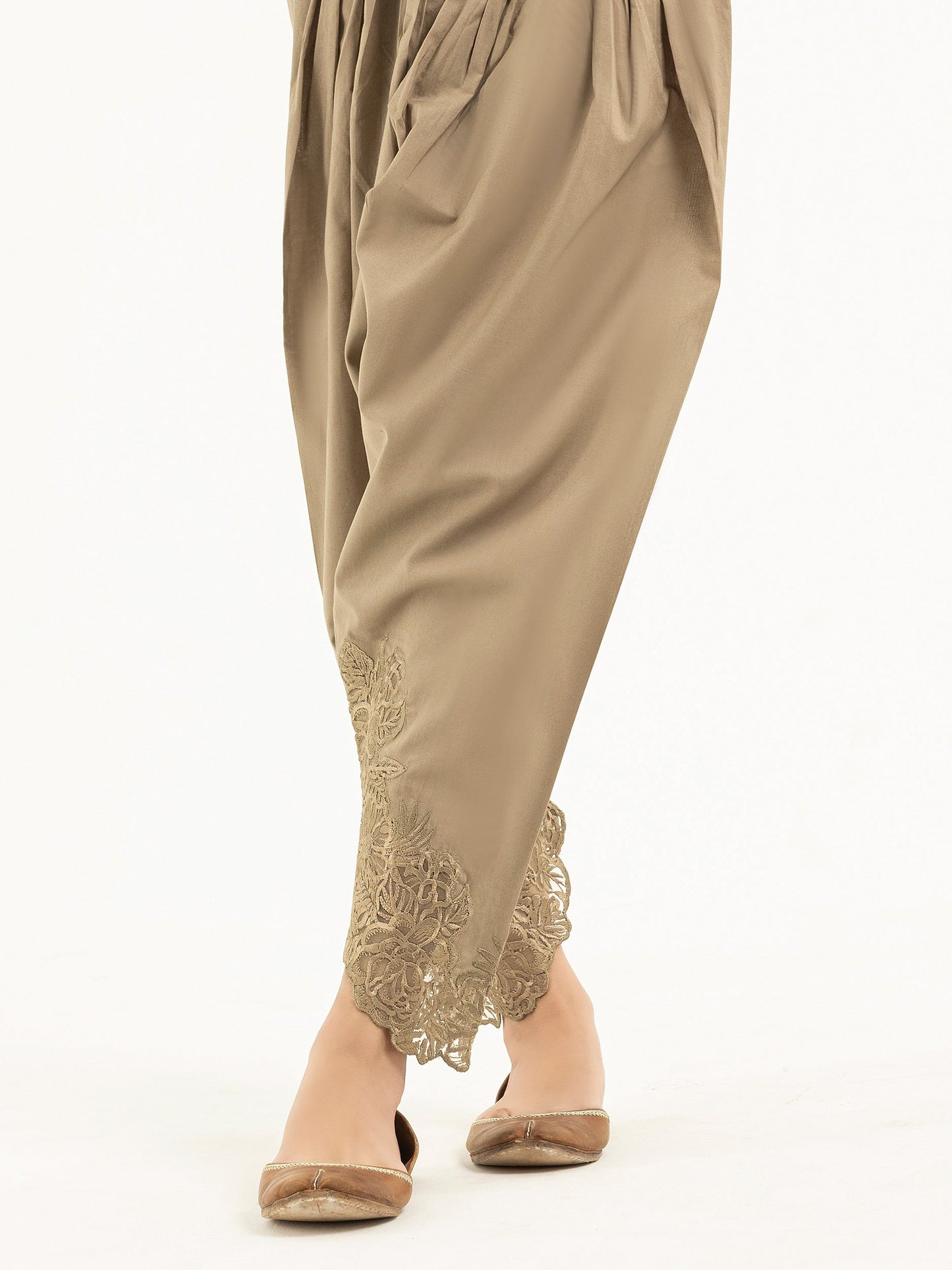 Embroidered Cambric Shalwar(Pret)
