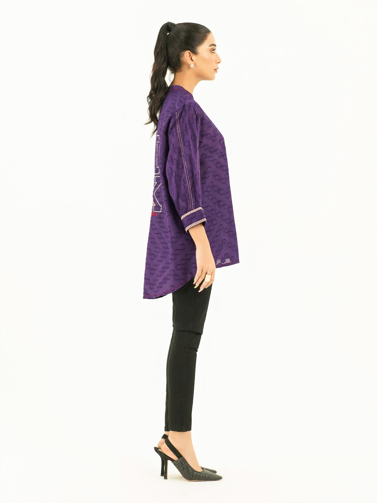 Jacquard Top-Embroidered