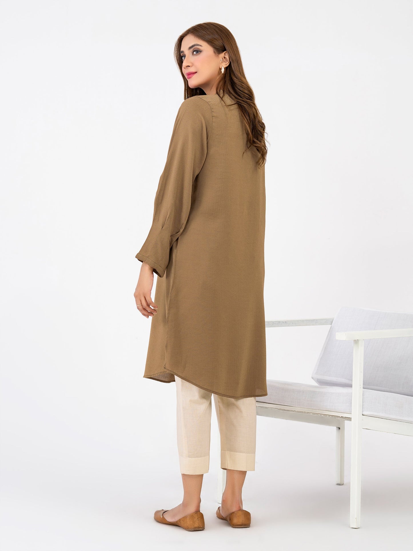 Self Jacquard Shirt-Dyed(Pret)