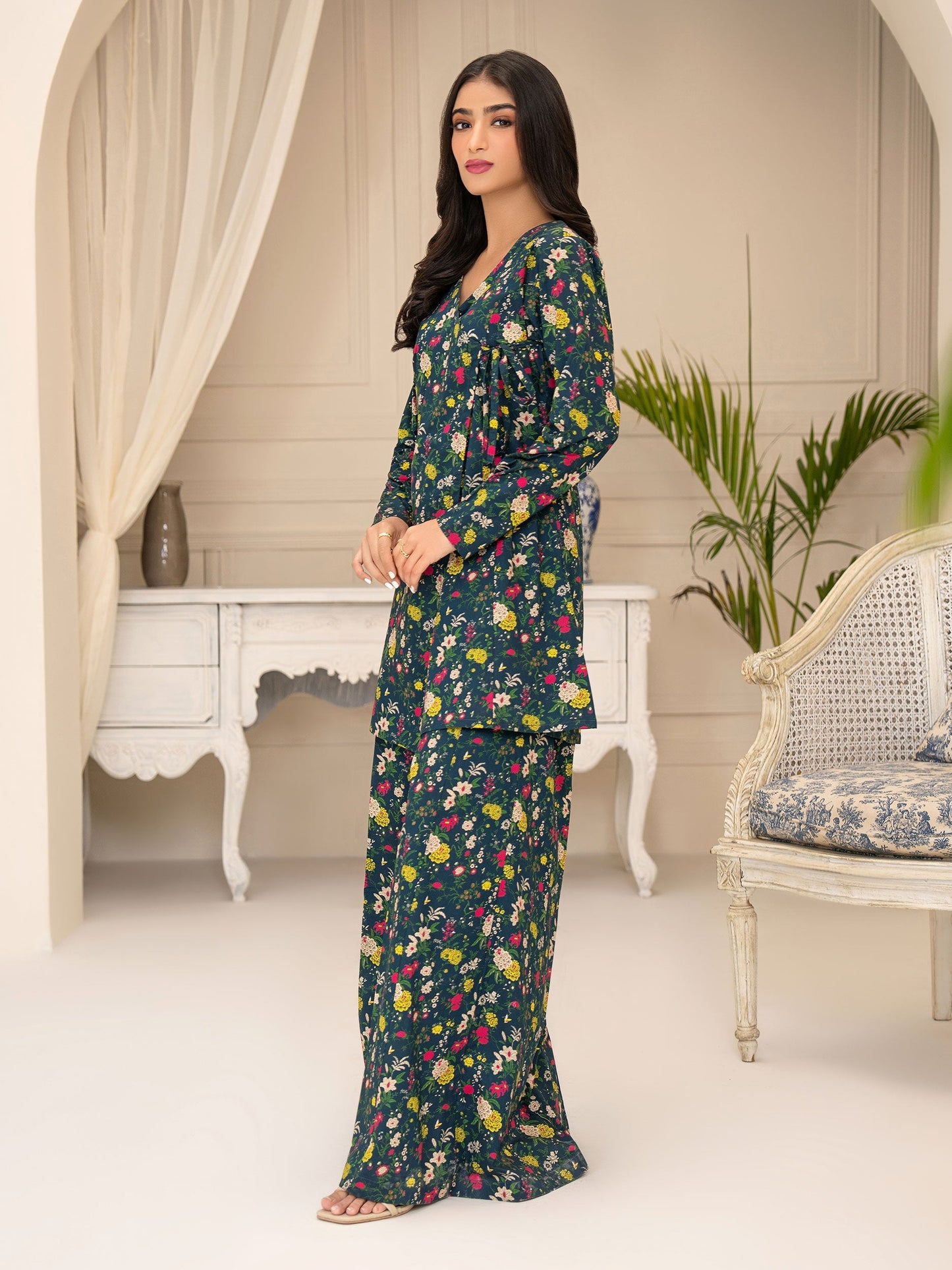Lawn Shirt-Printed (Pret)