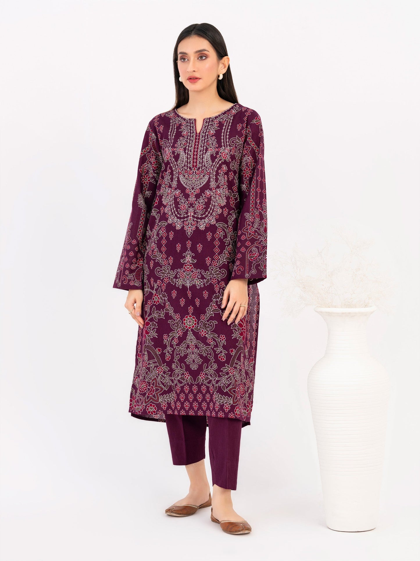 2 Piece Khaddar Suit-Printed (Pret)