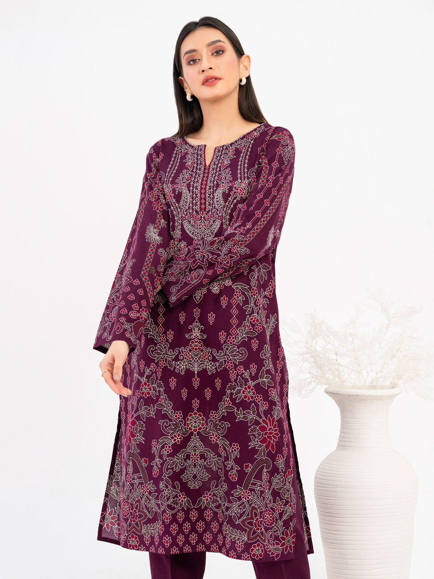 2 Piece Khaddar Suit-Printed (Pret)