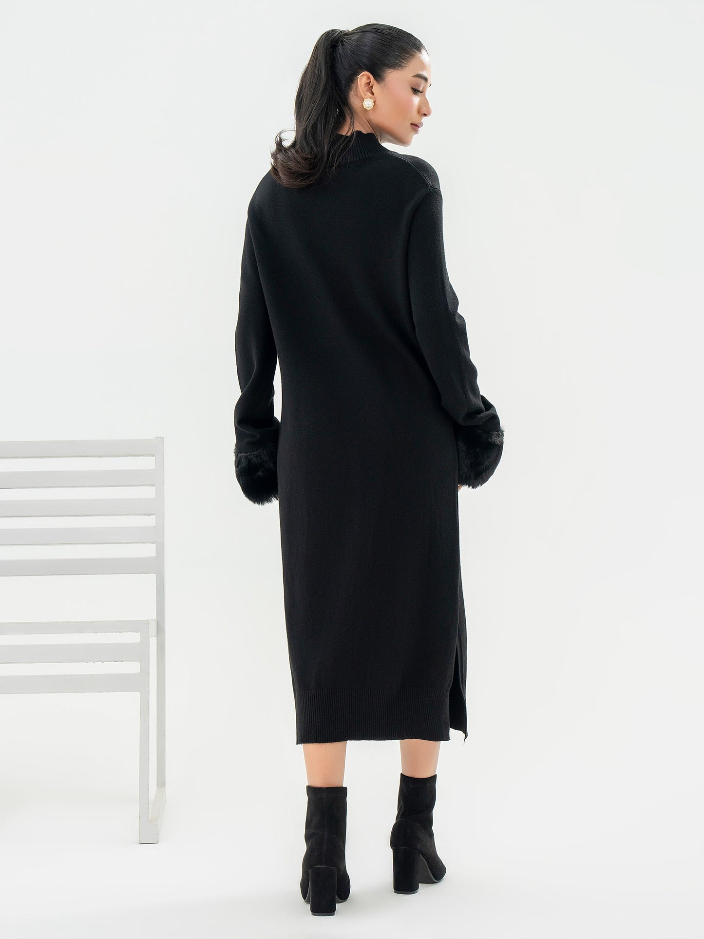 Dyed Woolen Dress