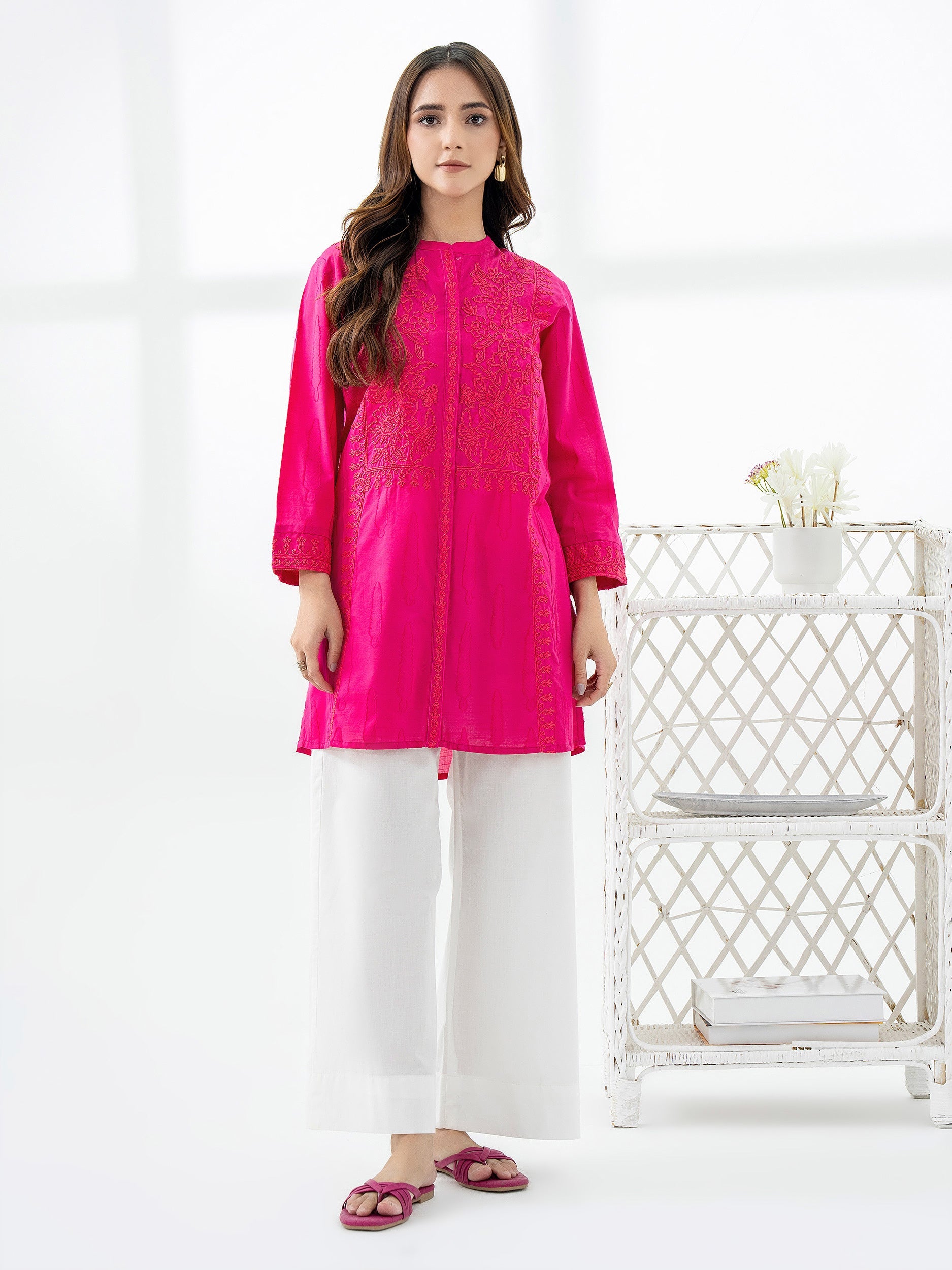 Jacquard Kurti-Embroidered (Pret) jacquard-kurti-embroidered-(pret)
