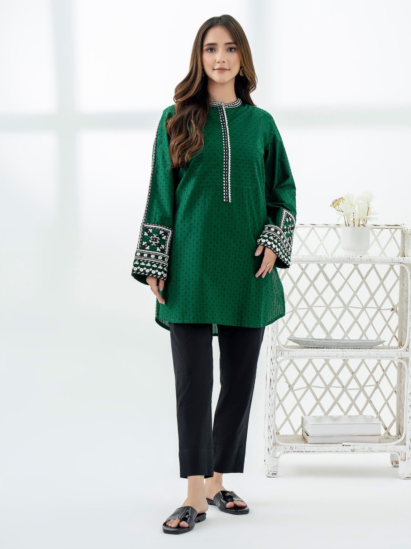 Lawn Kurti-Embroidered (Pret)