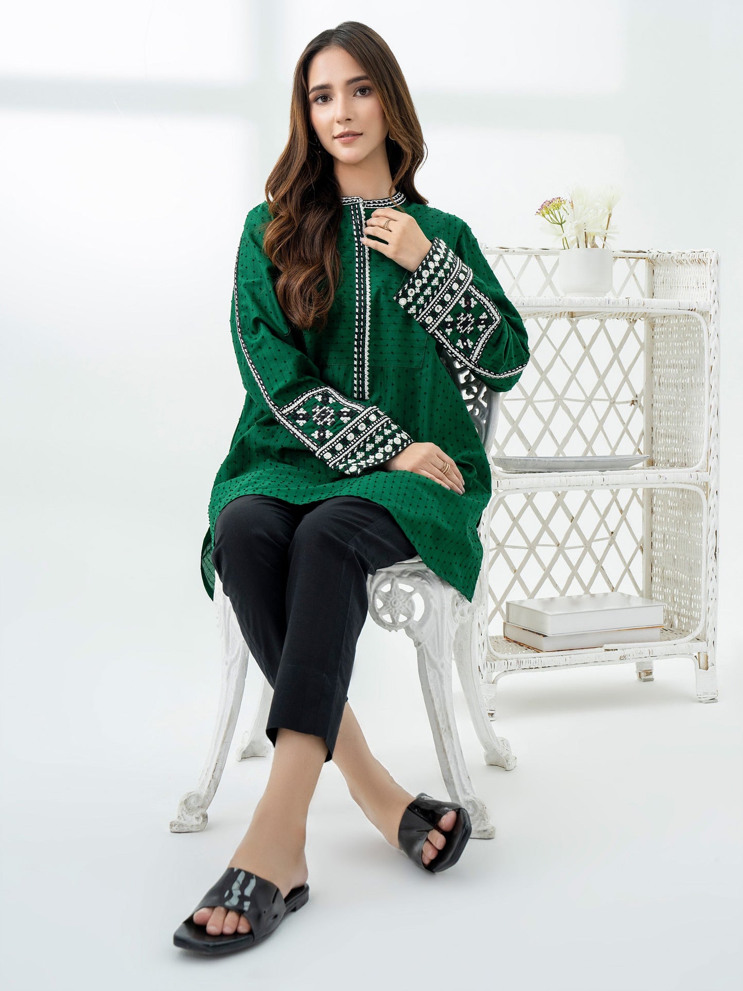 Lawn Kurti-Embroidered (Pret)